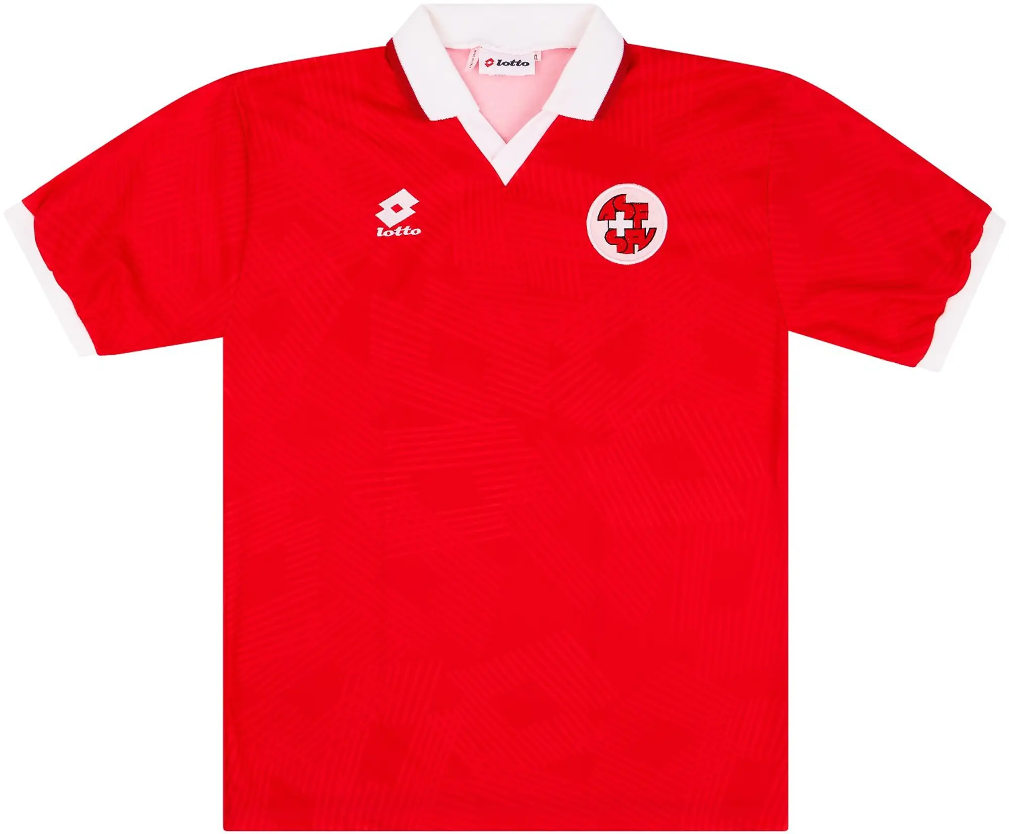 Lotto 1992 Switzerland U-21 Match Issue Home Shirt #5 (v Scotland)