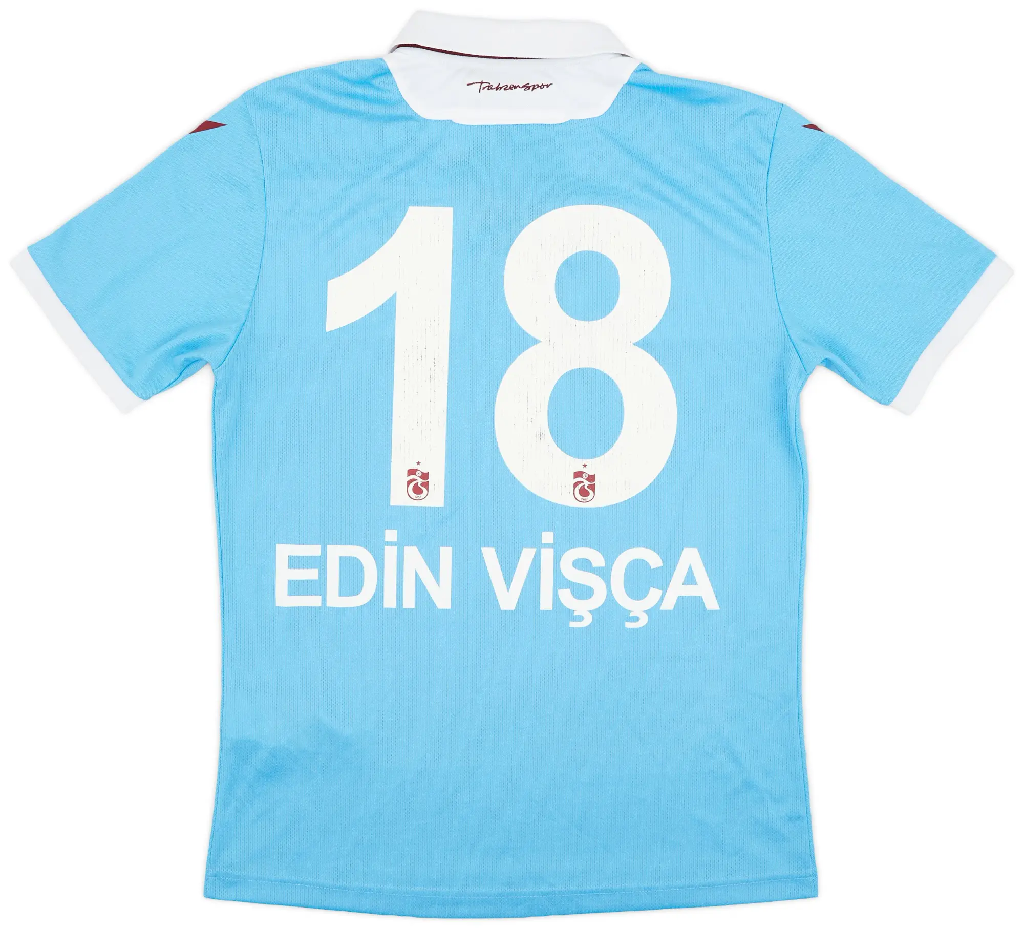 Macron 2021-22 Trabzonspor Away Shirt Edin Visca #18 - 6/10 - (L)