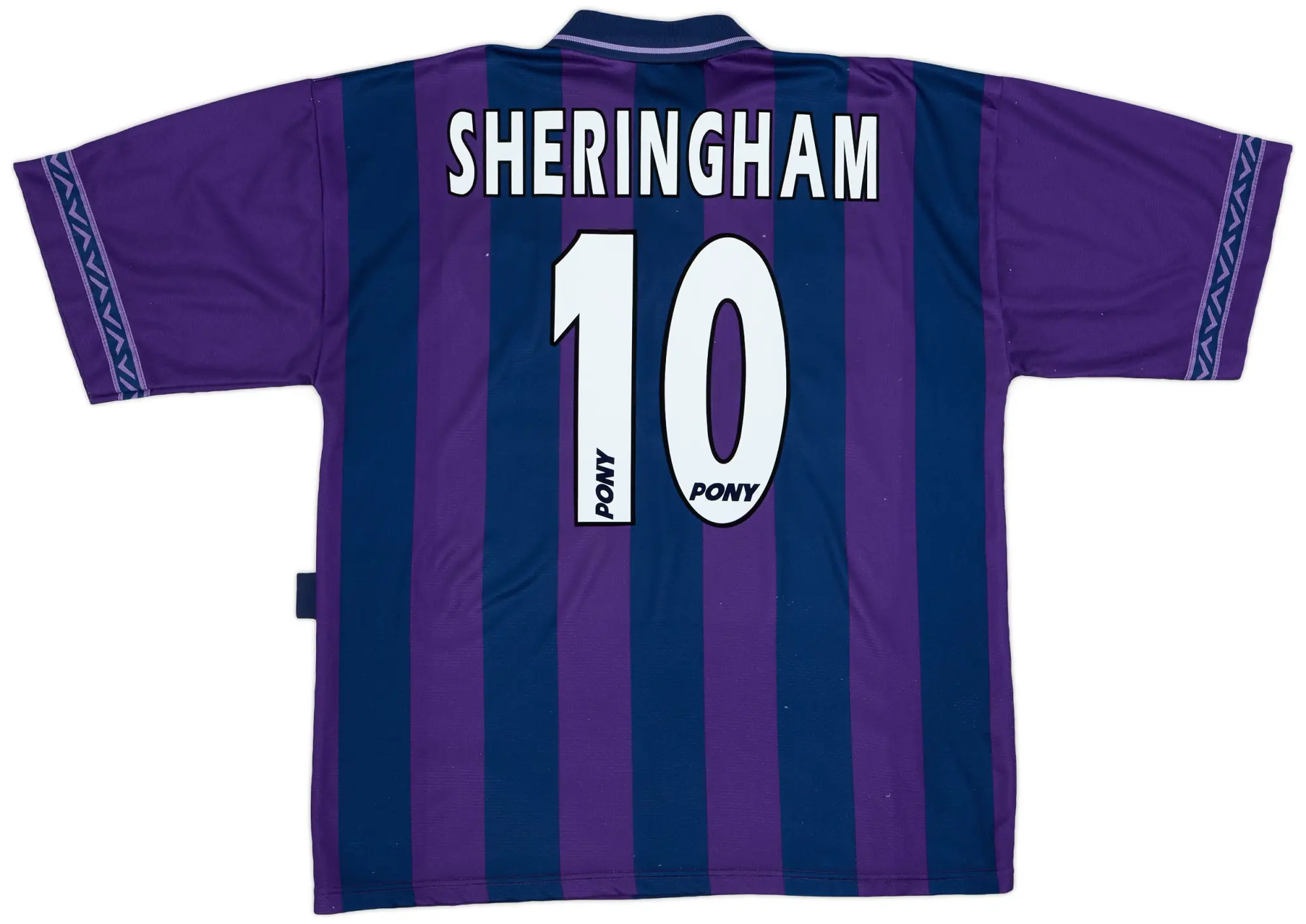 1995-97 Tottenham Away Shirt Sheringham #10 - 8/10 - (L)