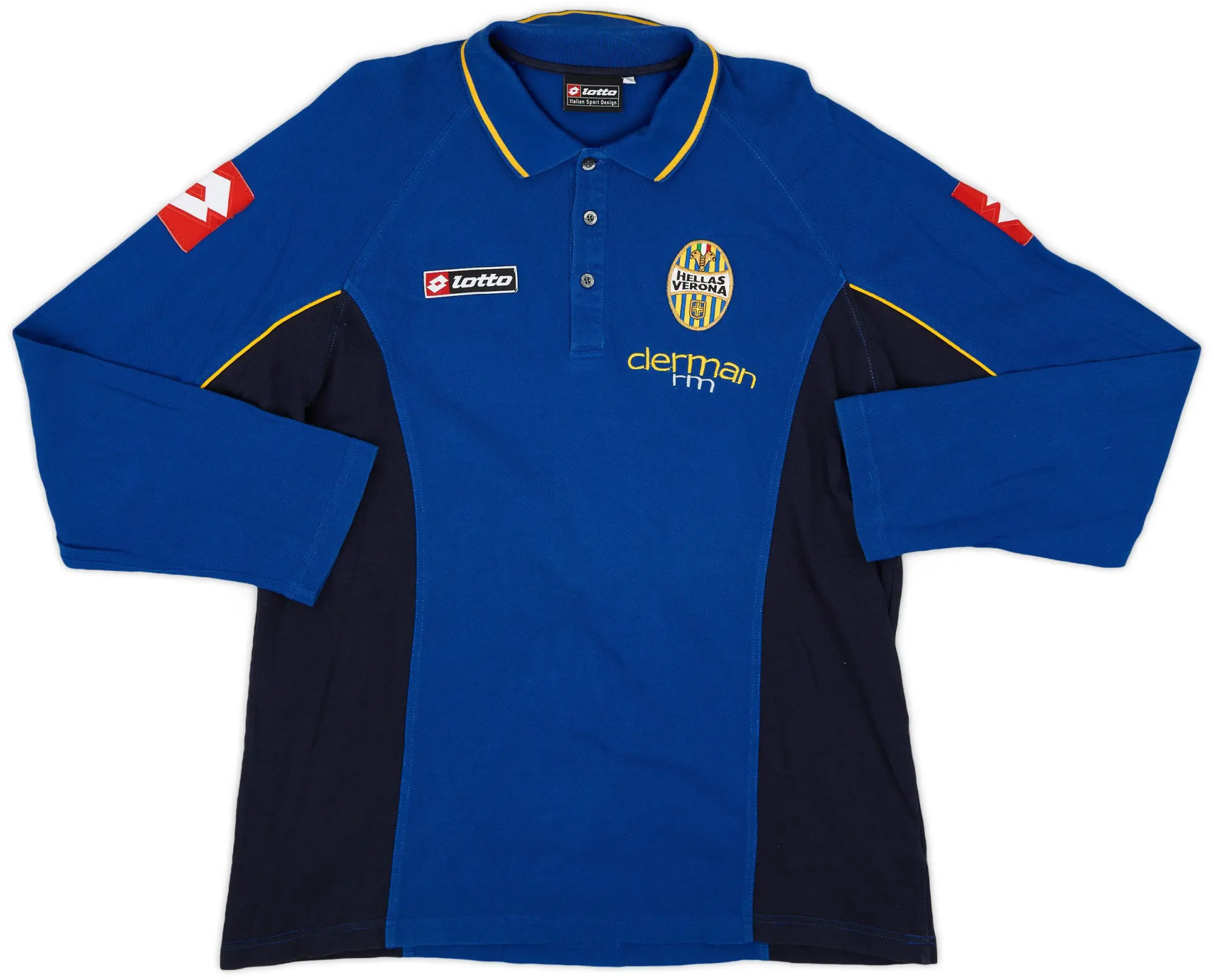 2000-01 Hellas Verona Lotto Polo L/S Shirt - 9/10 - (XL)