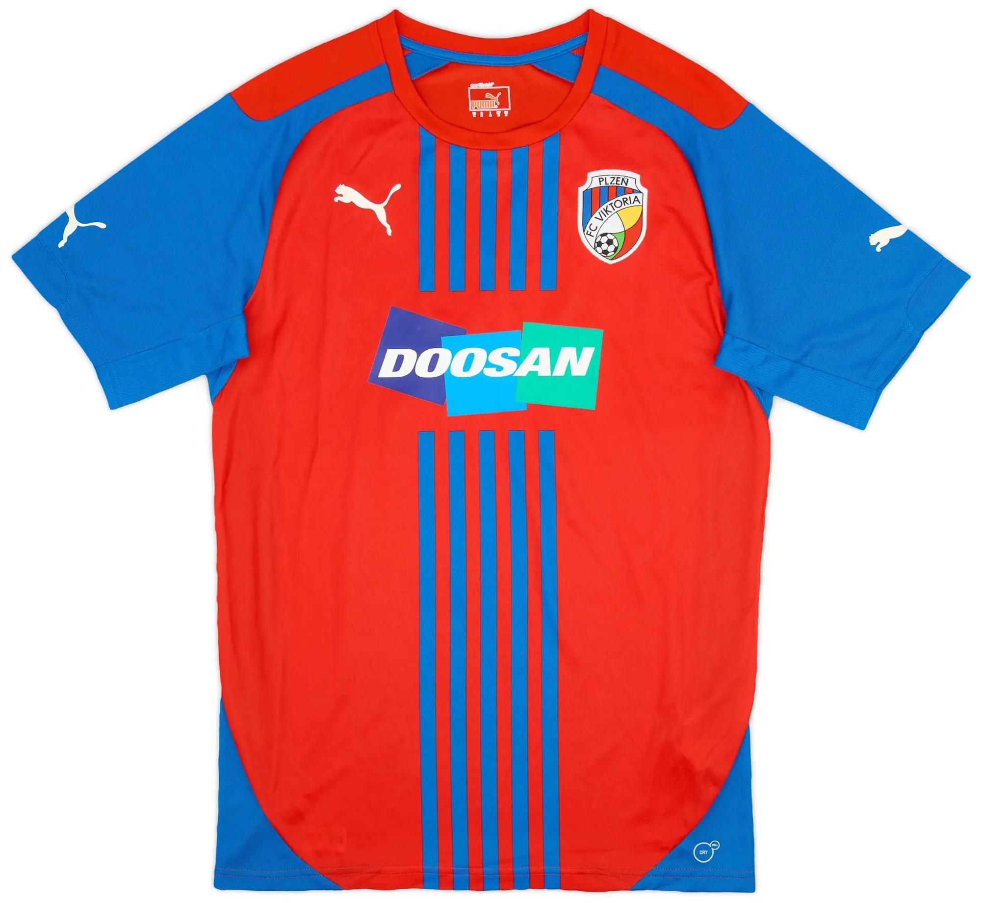 Puma 2014-15 Viktoria Plzen Home Shirt - 9/10 - (M)