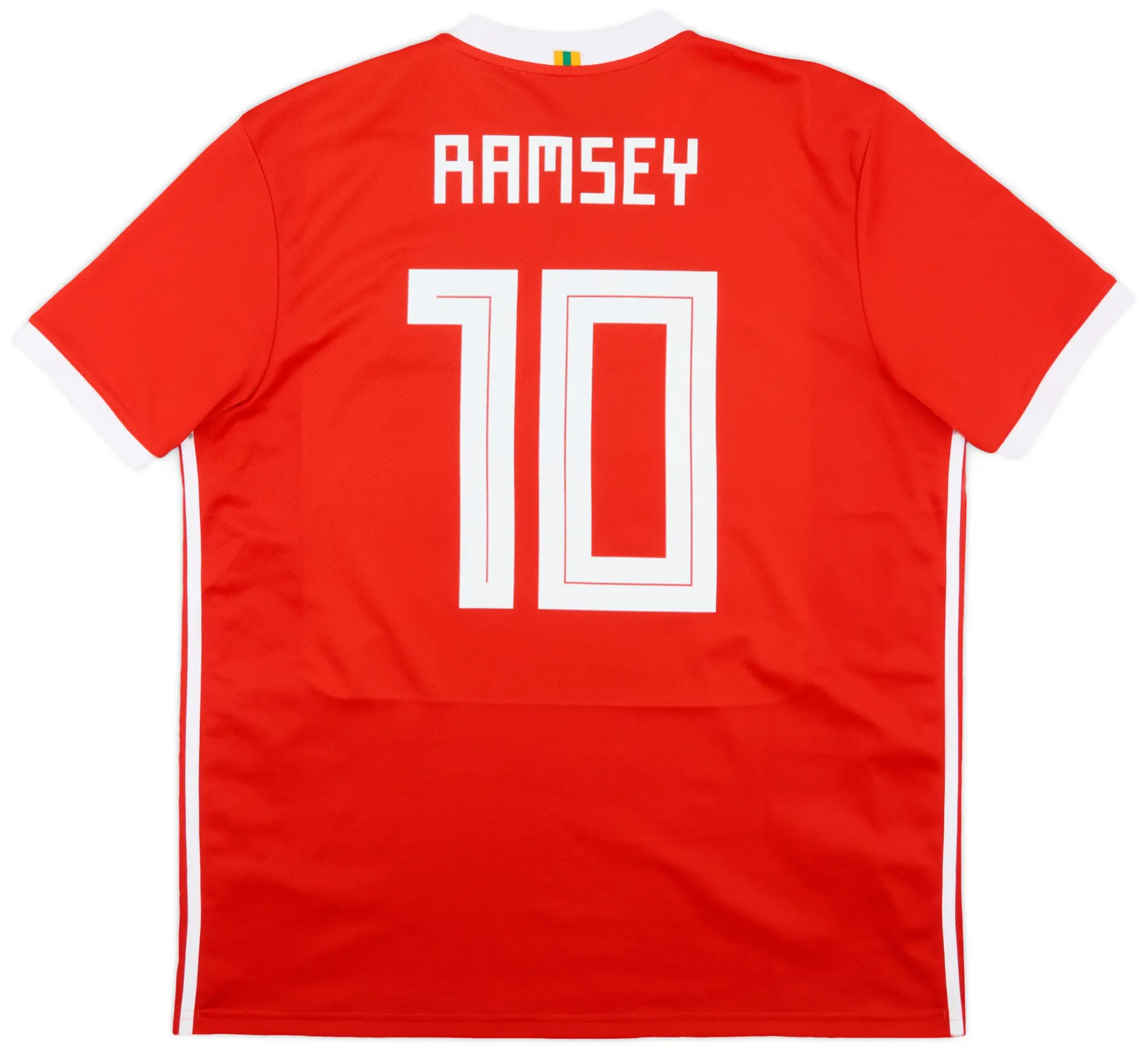 adidas 2018-19 Wales Home Shirt Ramsey #10 - 9/10 - (XL)