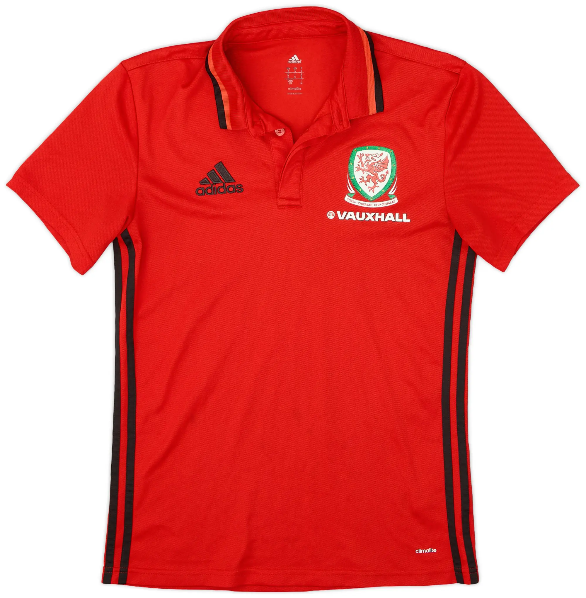 2015-16 Wales adidas Polo Shirt - 8/10 - (S)