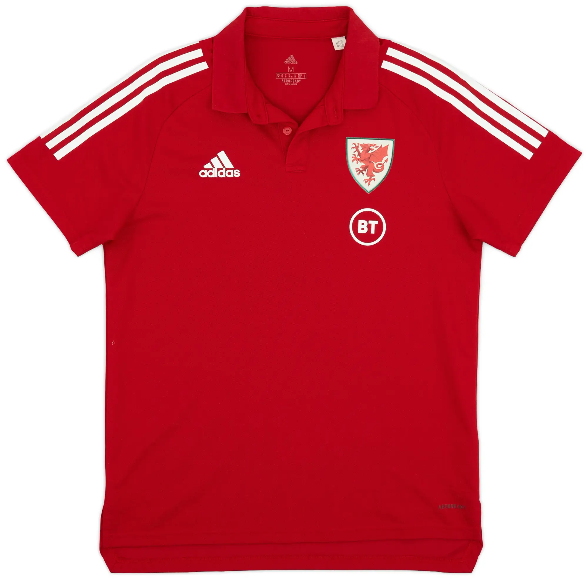 2020-21 Wales adidas Polo Shirt - 9/10 - (M)