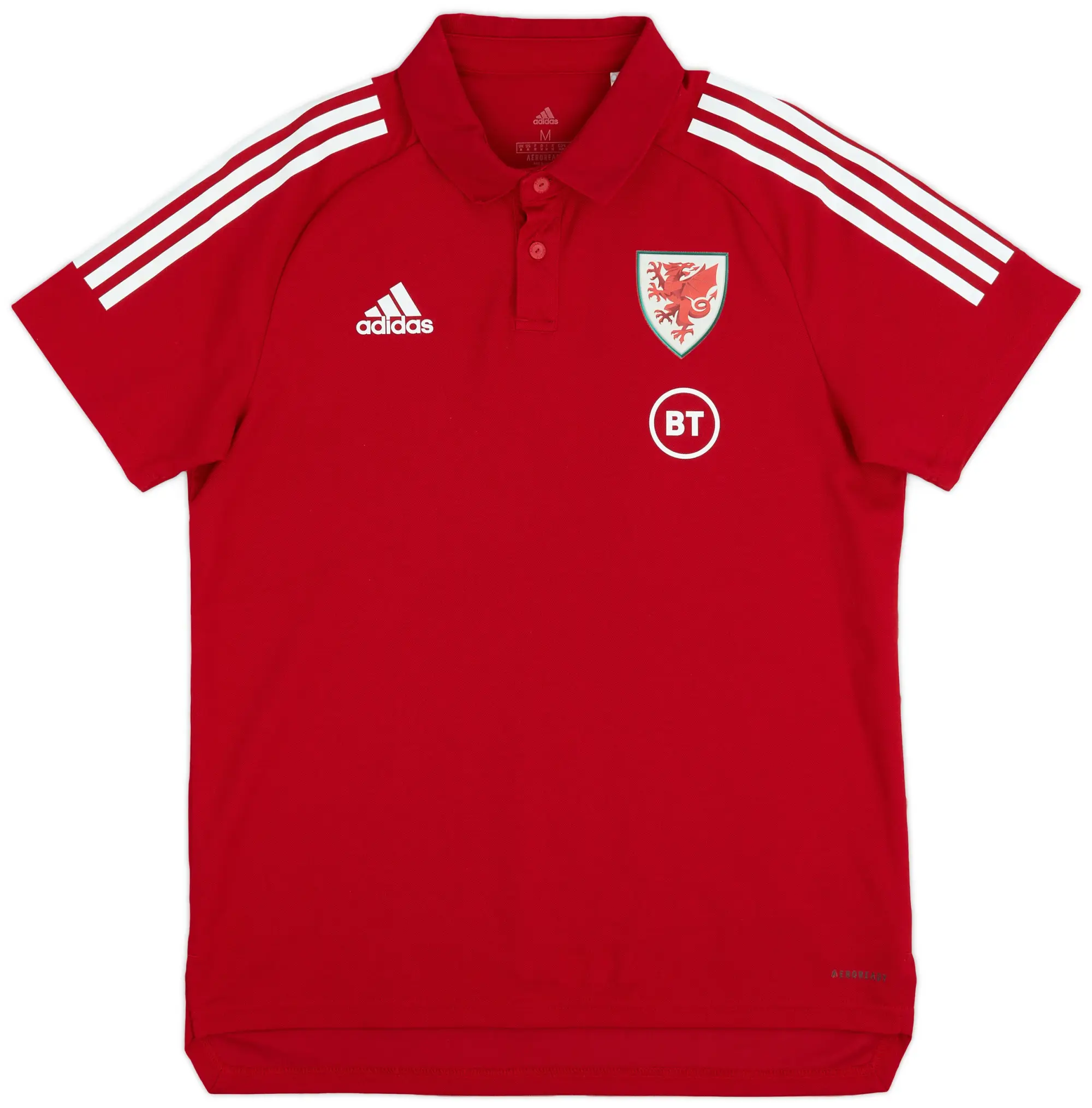 2021-22 Wales adidas Polo Shirt - 9/10 - (M)