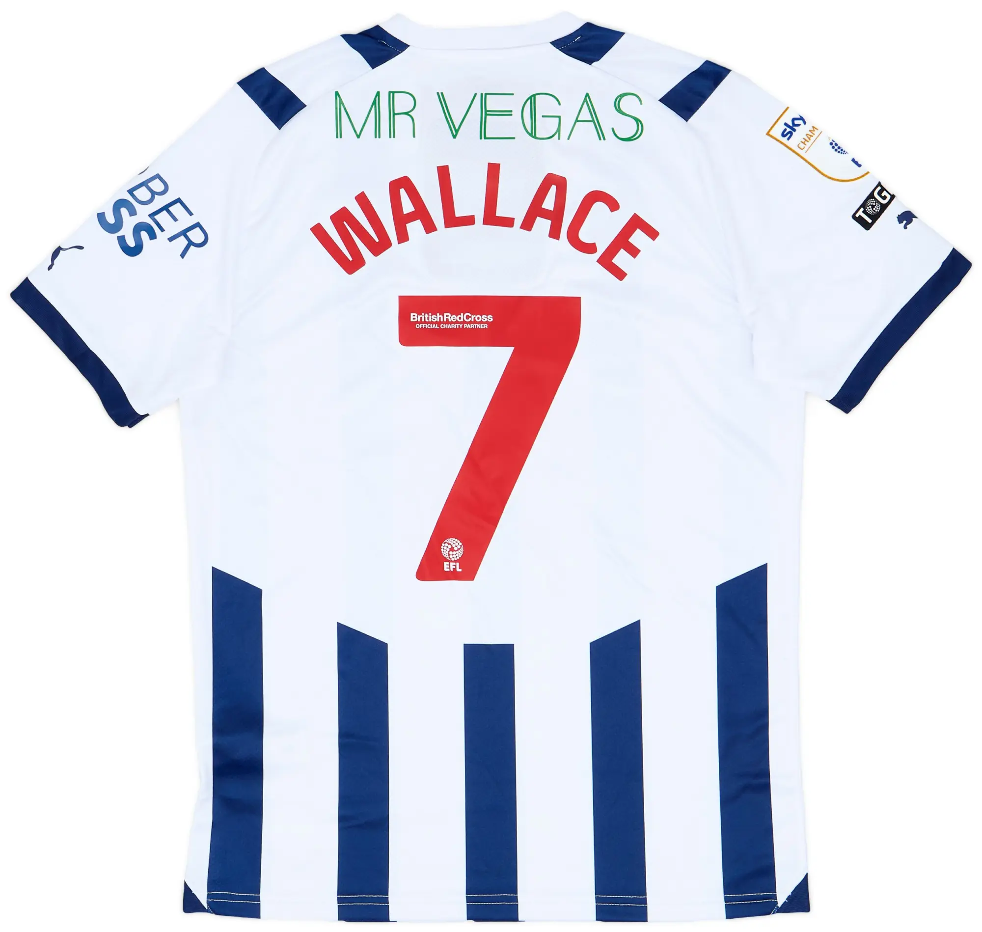 Puma 2023-24 West Brom Match Issue Home Shirt Wallace #7