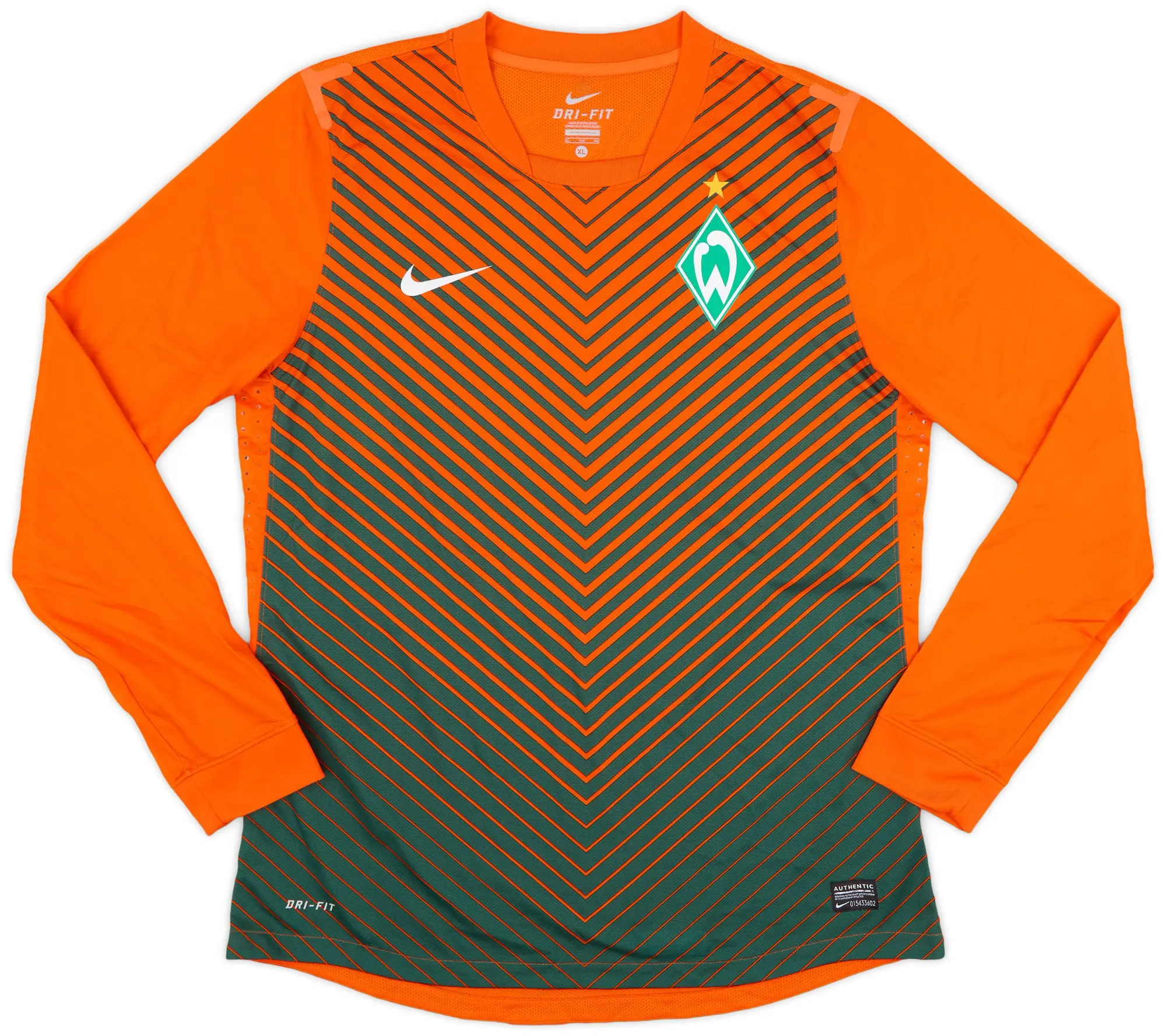 Nike 2011-12 Werder Bremen Player Issue Away L/S Shirt - 5/10 - (L)