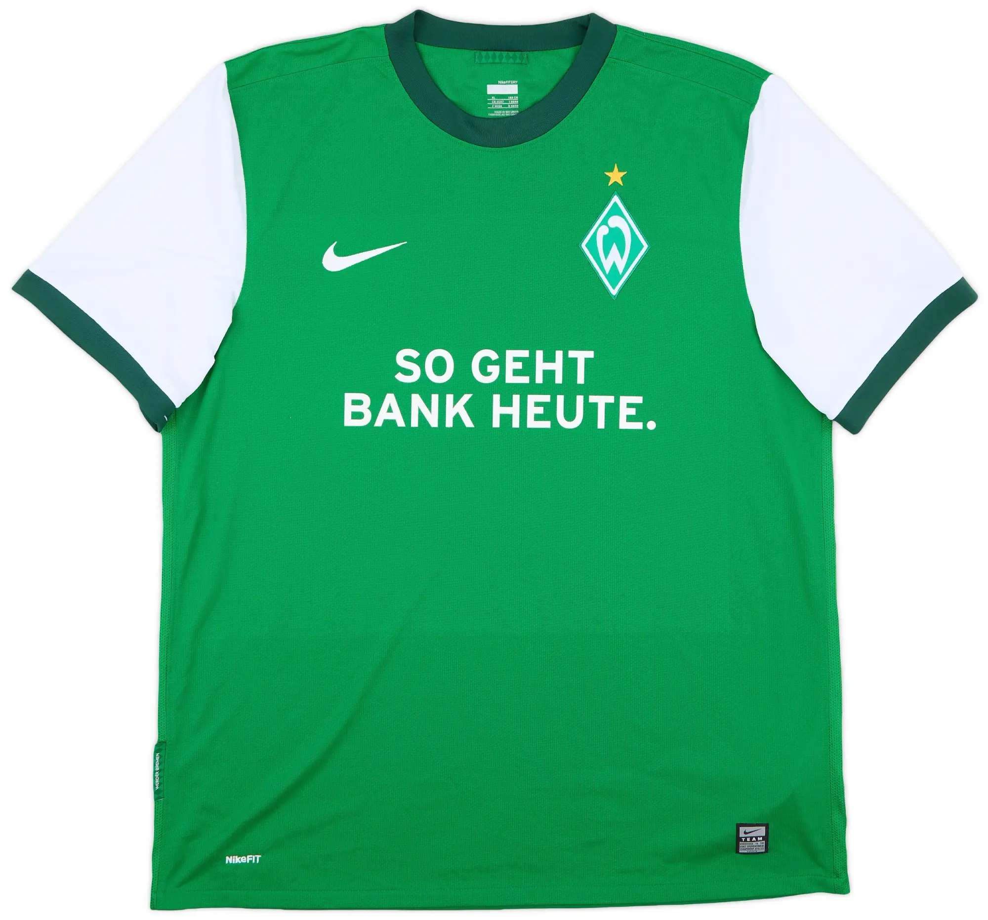 Nike 2009-10 Werder Bremen Home Shirt - 7/10 - (XL)