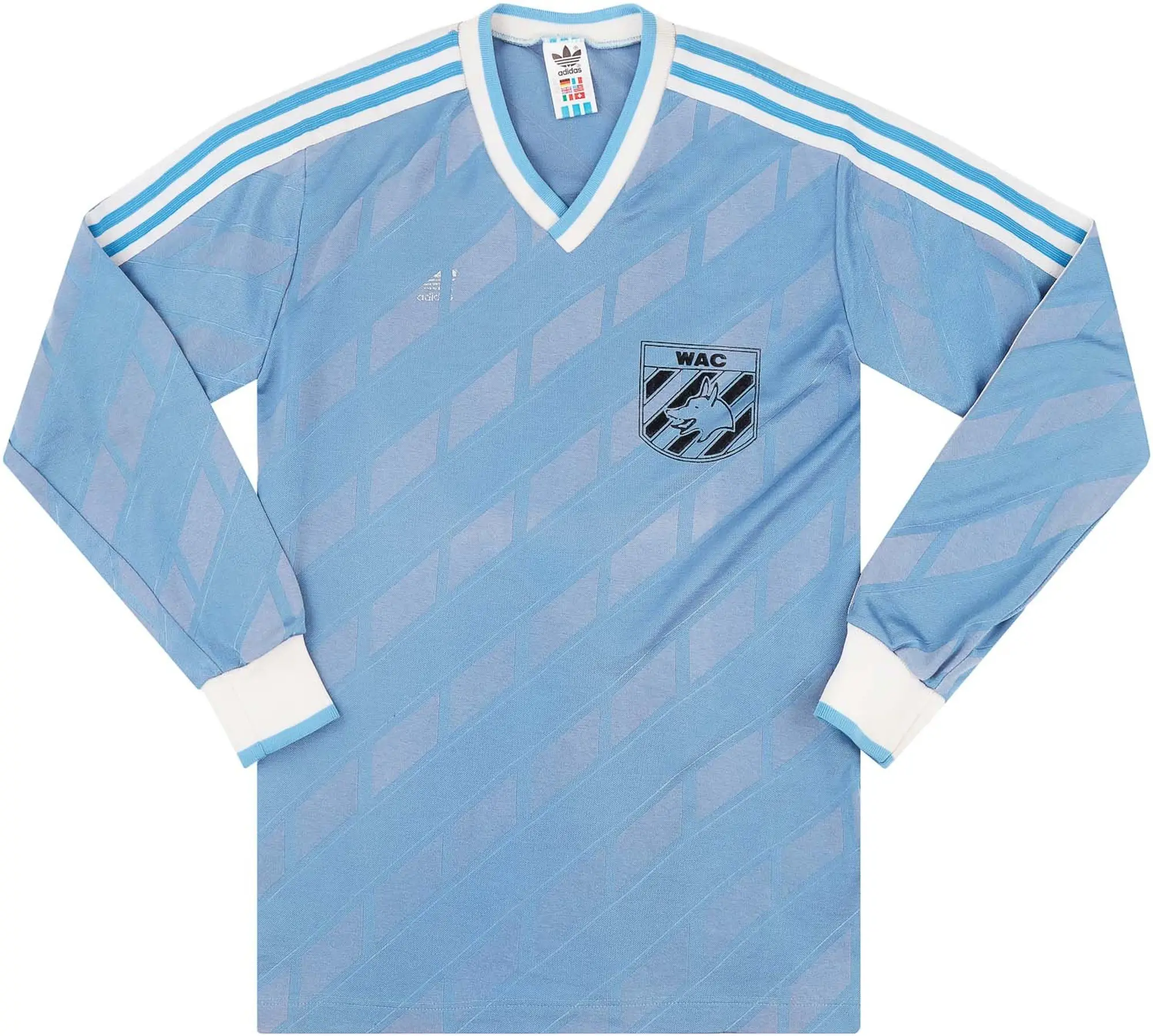 adidas 1986-88 Wolfsberger Match Issue Away L/S Shirt #4