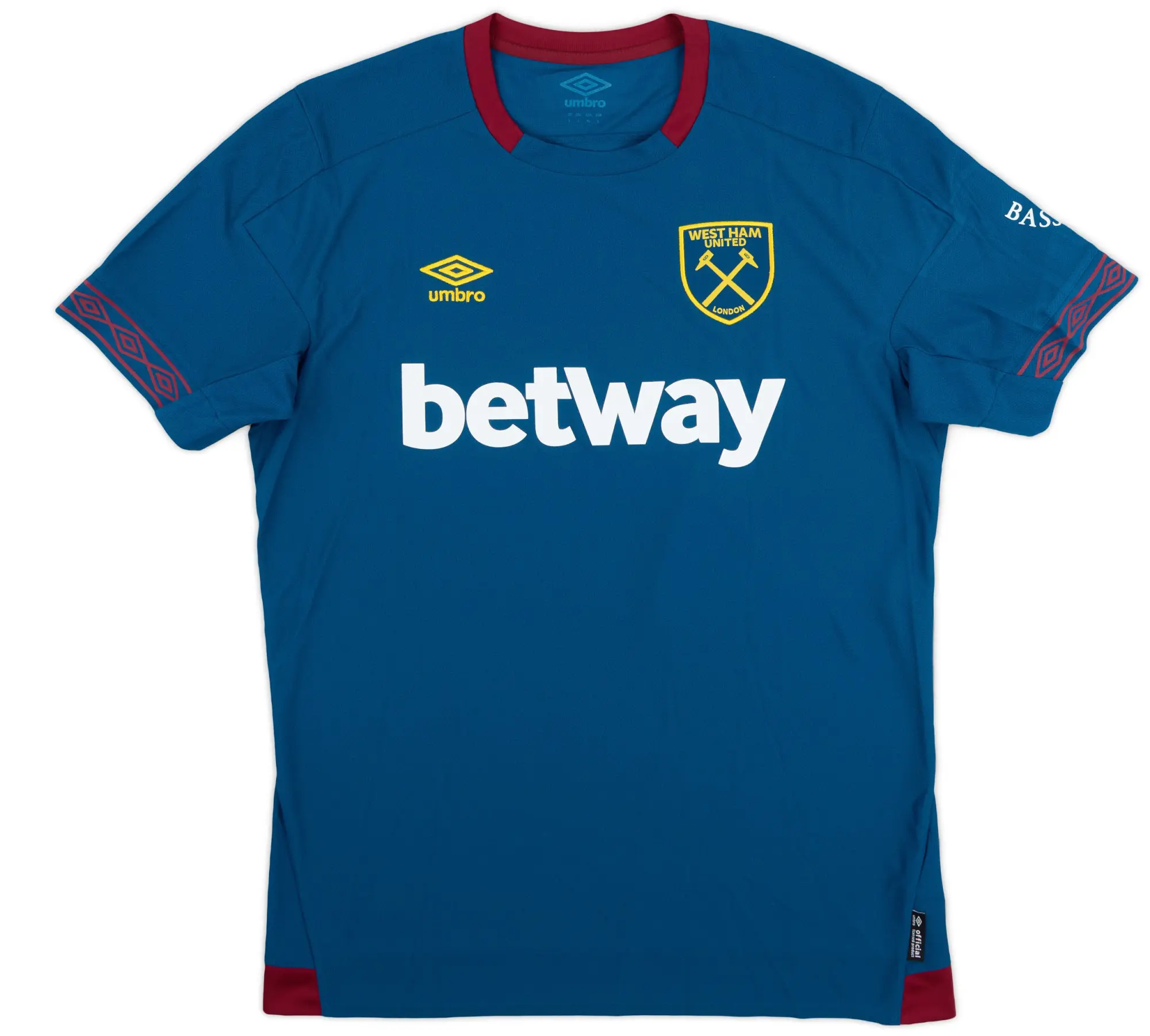 Umbro 2018-19 West Ham Match Issue Away Shirt #25 (Balbuena)