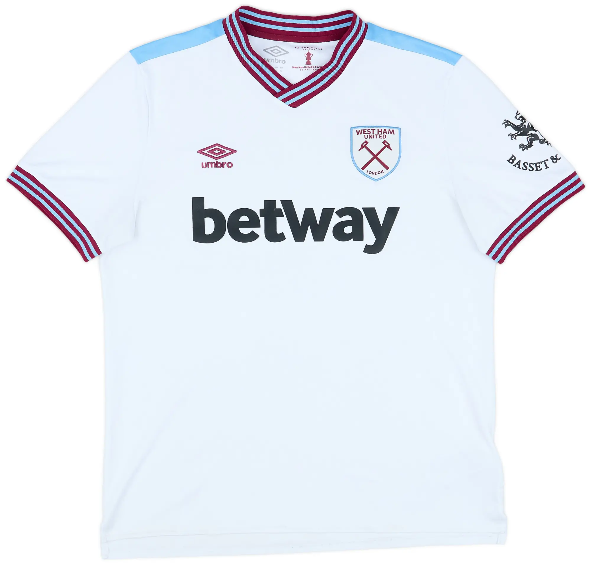 Umbro 2019-20 West Ham Away Shirt - 8/10 - (XL)