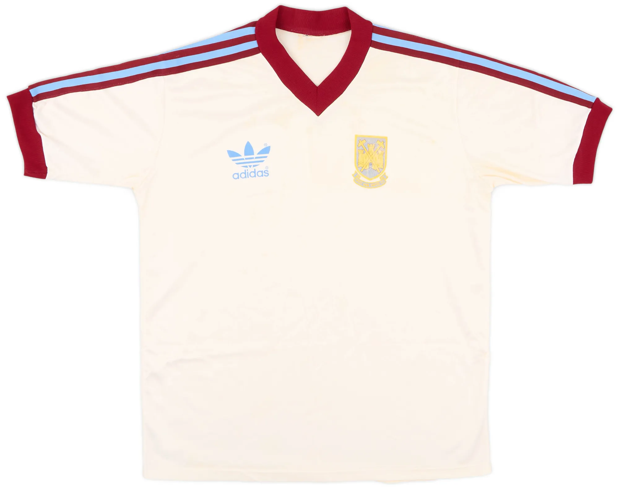ウェストハム ユナイテッド 1980 アウェイ ユニフォーム adidas 1980-83 West Ham Away Shirt - 7/10 - (M) | ​WHMA80038227