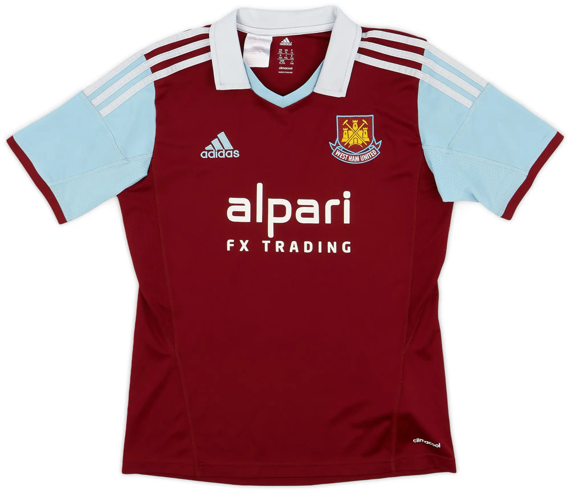 adidas 2013-14 West Ham Home Shirt - 6/10 - (XL.Boys)