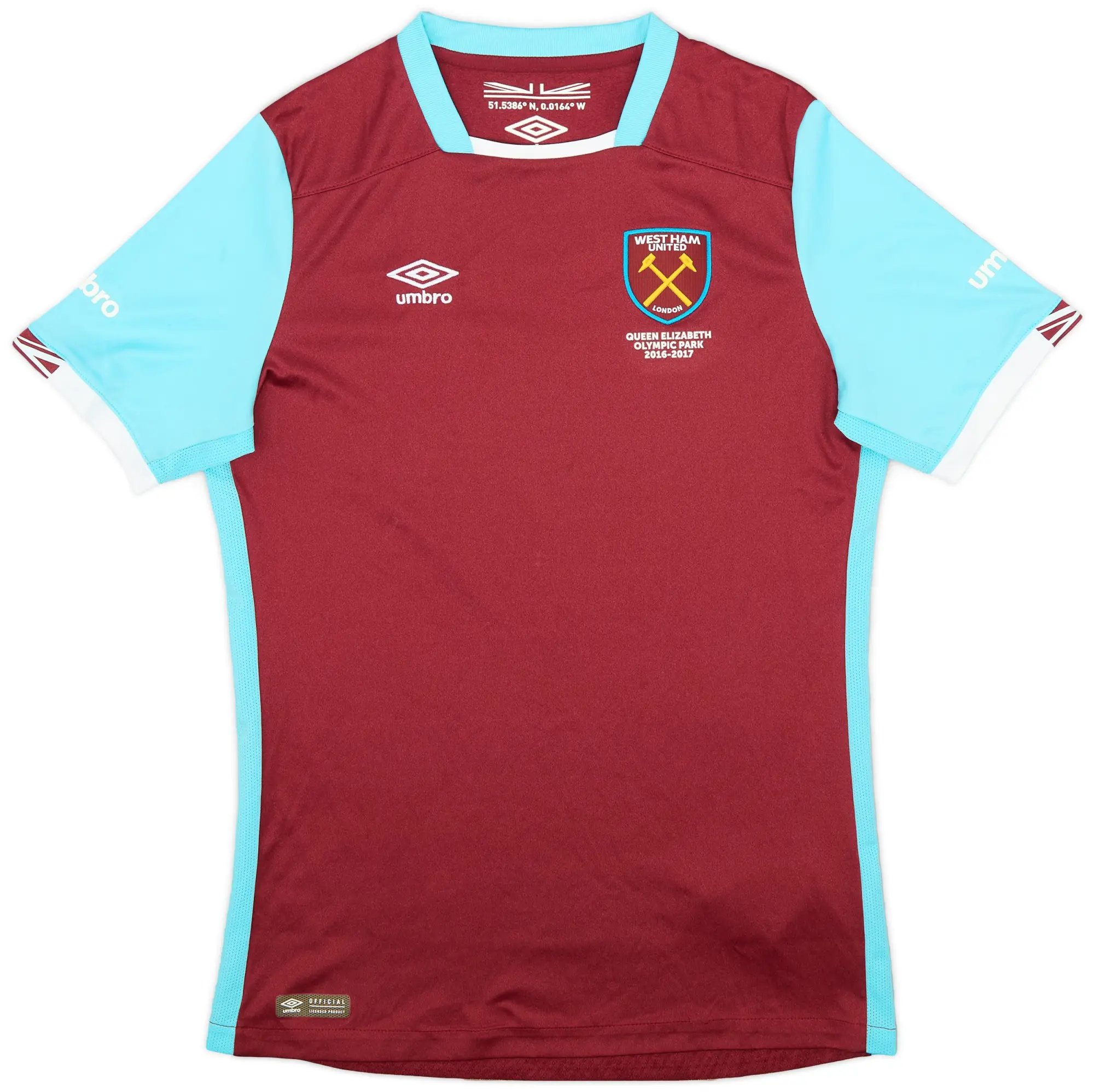 Umbro 2016-17 West Ham Home Shirt - 9/10 - (XL.Boys)