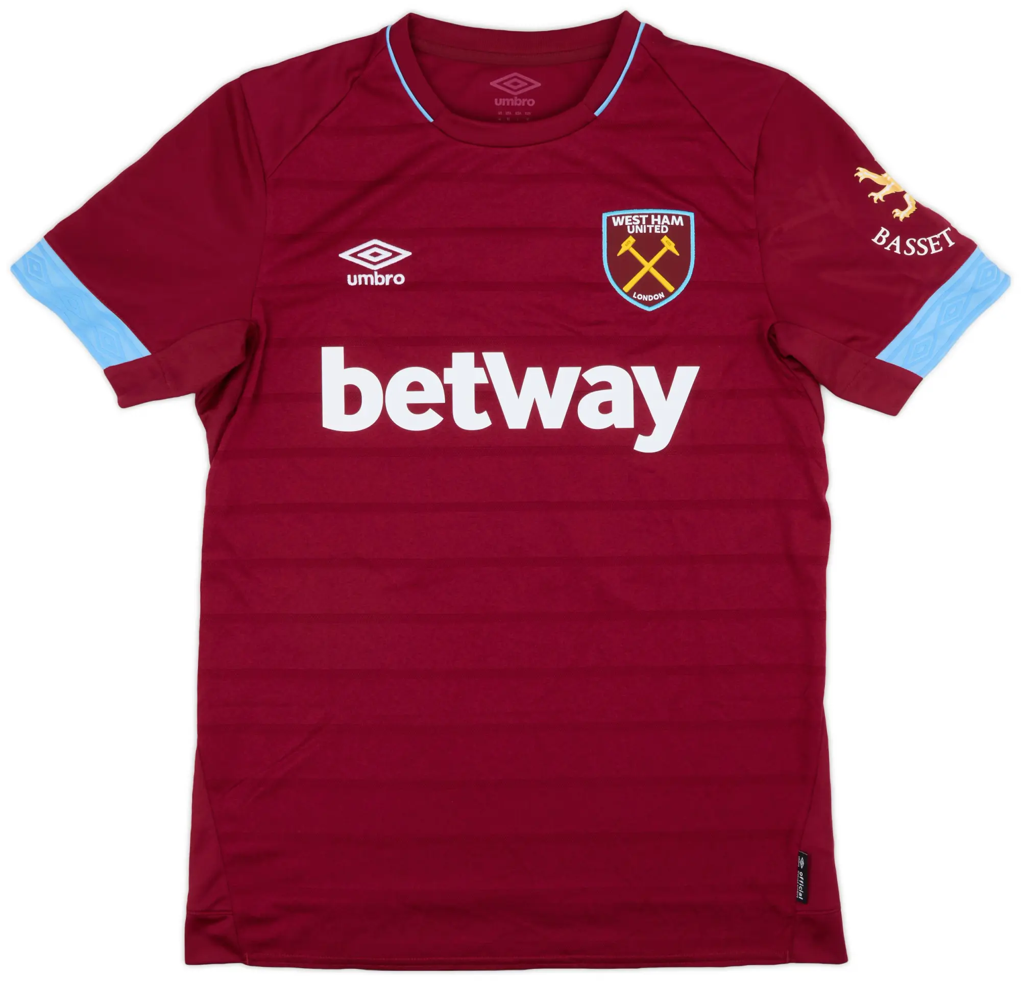 Umbro 2018-19 West Ham Match Issue Home Shirt #25 (Balbuena)