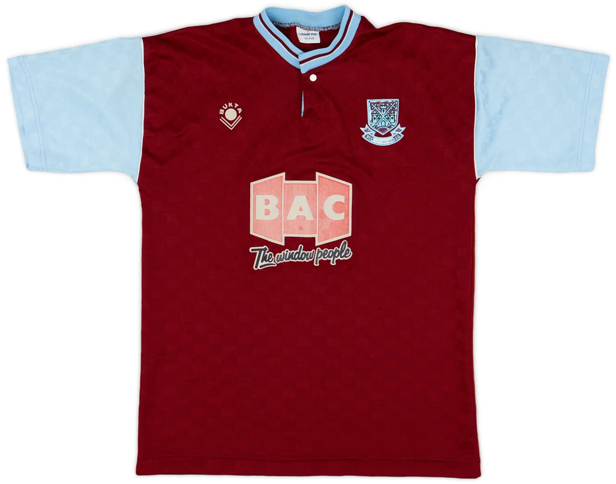 Bukta 1989-90 West Ham Home Shirt - 6/10 - (S)