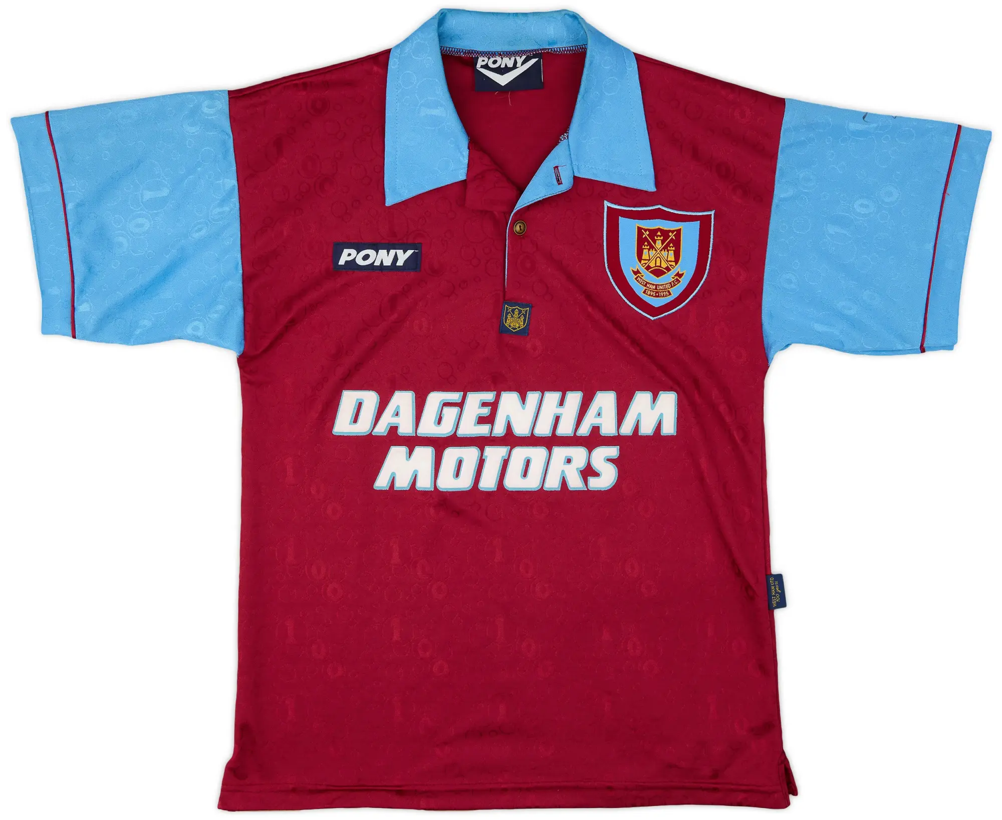 1995-97 West Ham Signed Centenary Home Shirt - 9/10 - (S)