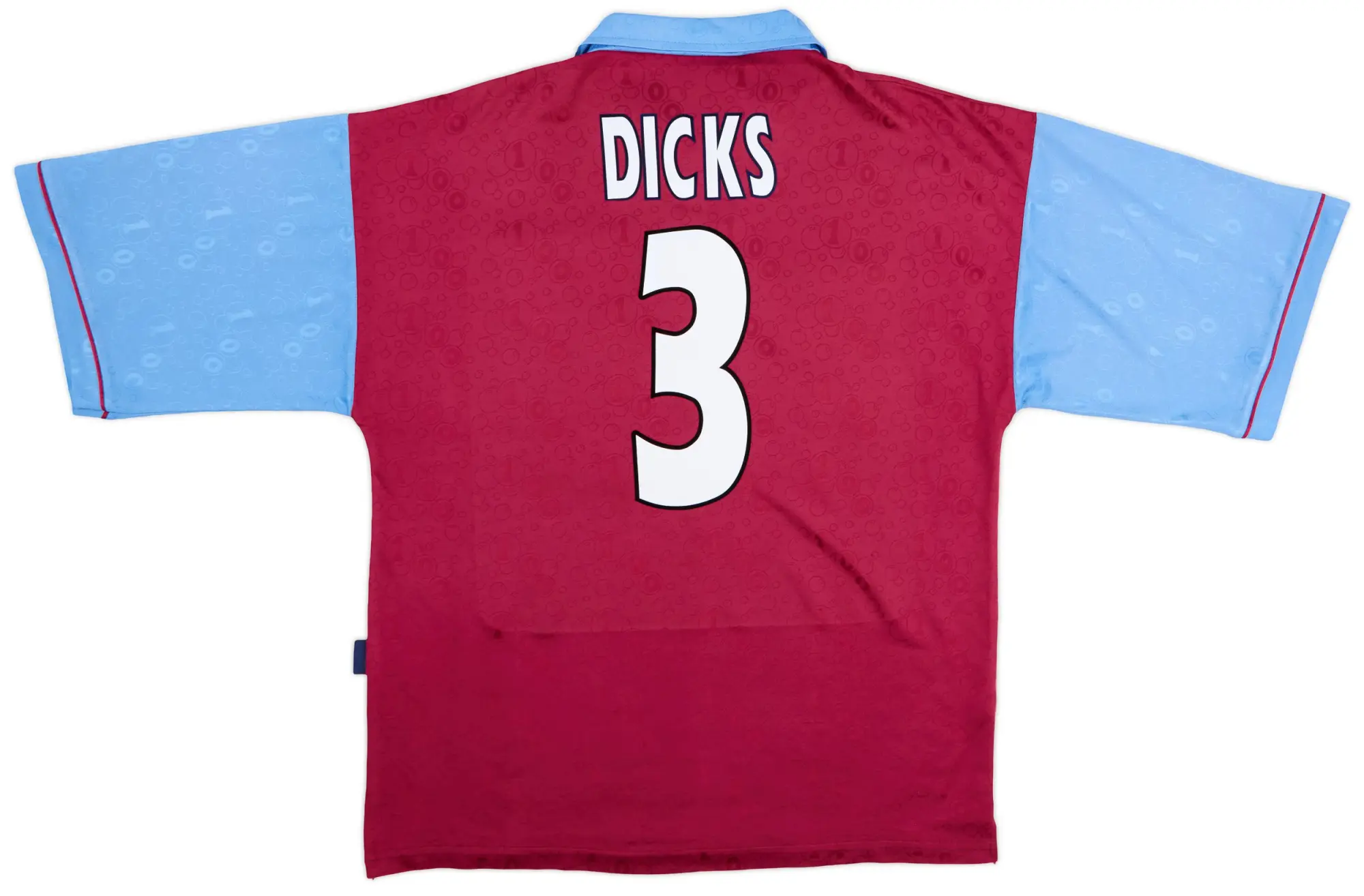 1995-97 West Ham Centenary Home Shirt Dicks #3 - 9/10 - (L)