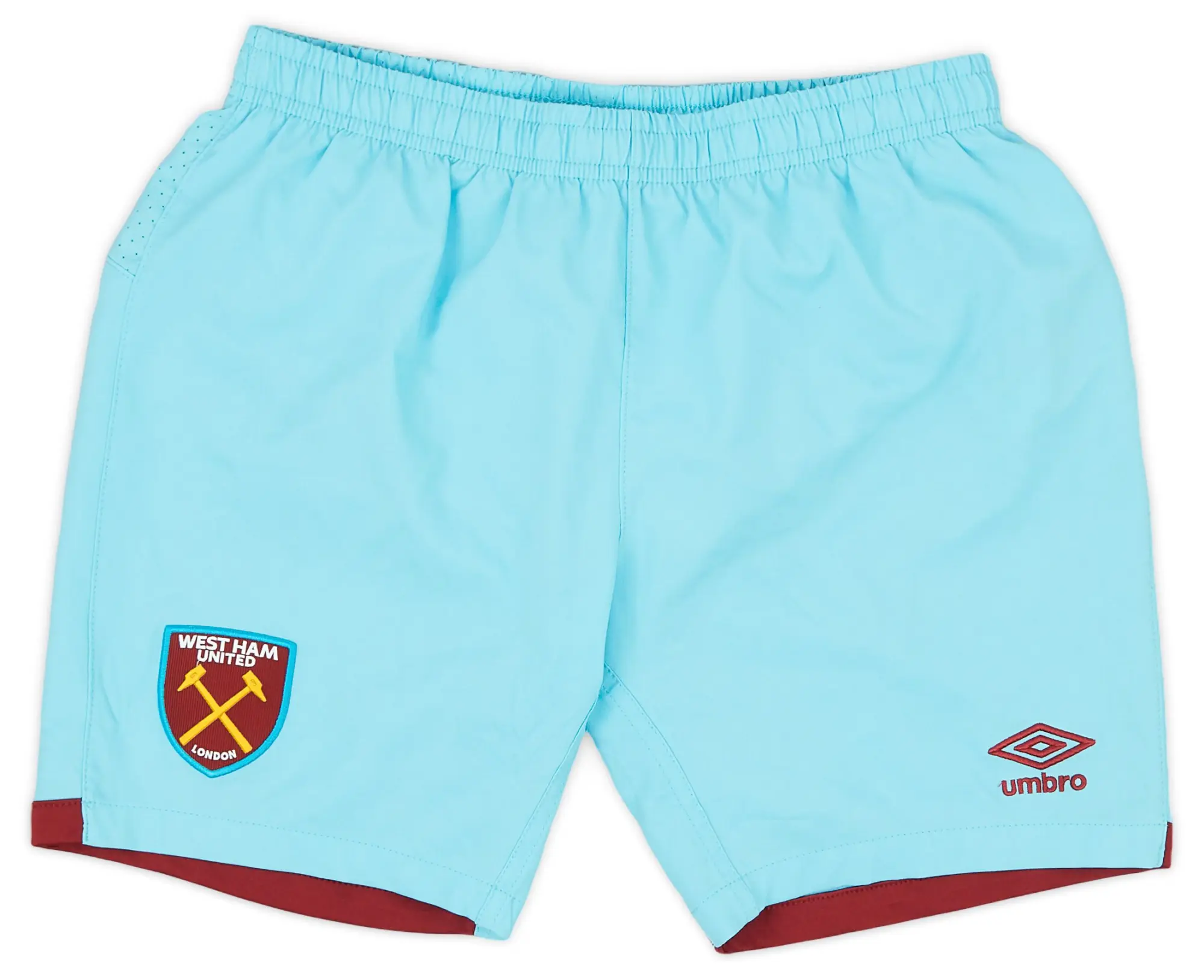 Umbro 2016-17 West Ham Away Shorts - Excellent 9/10 - (L.Boys)