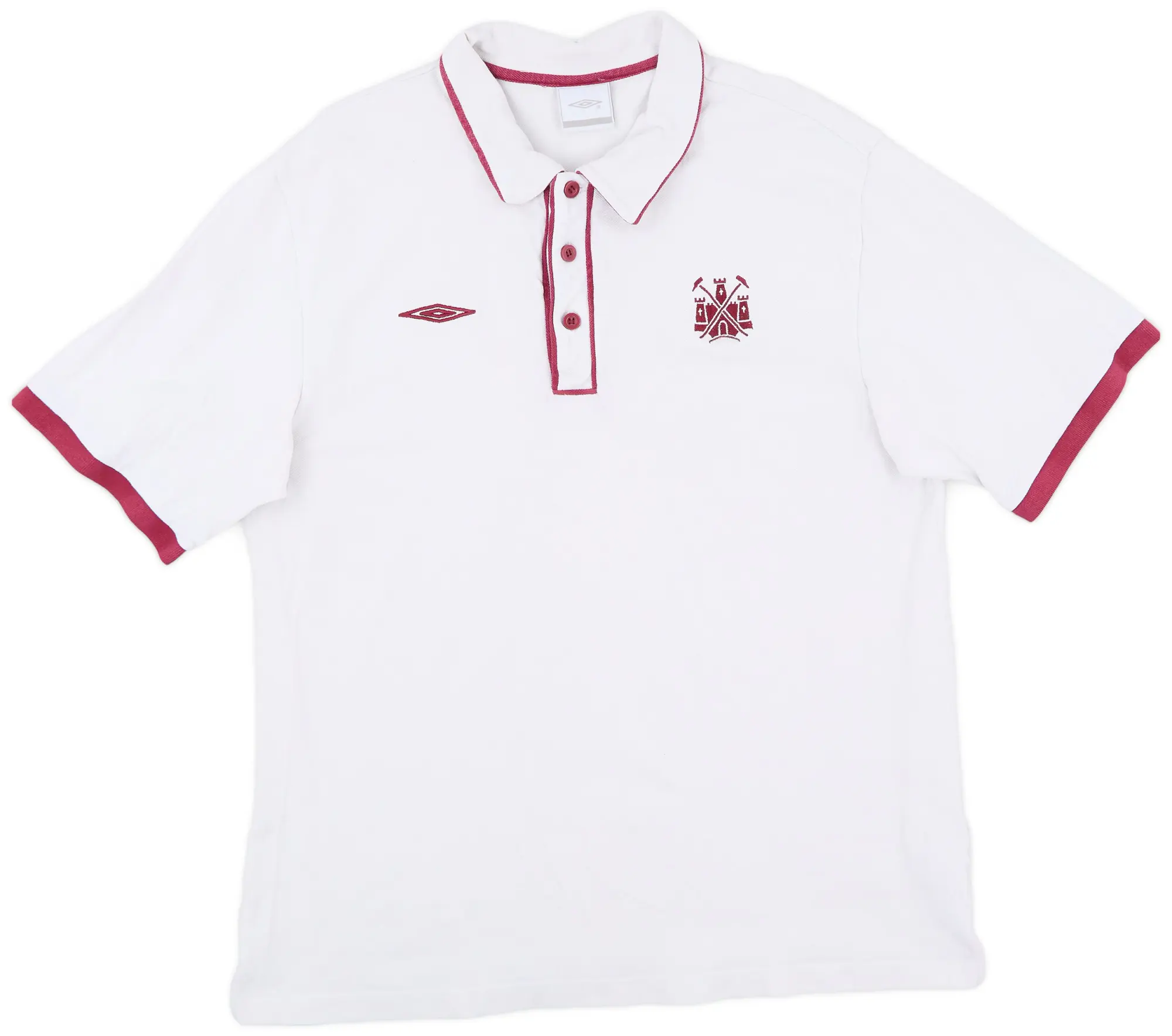 2009-10 West Ham Umbro Polo Shirt - 8/10 - (XL)