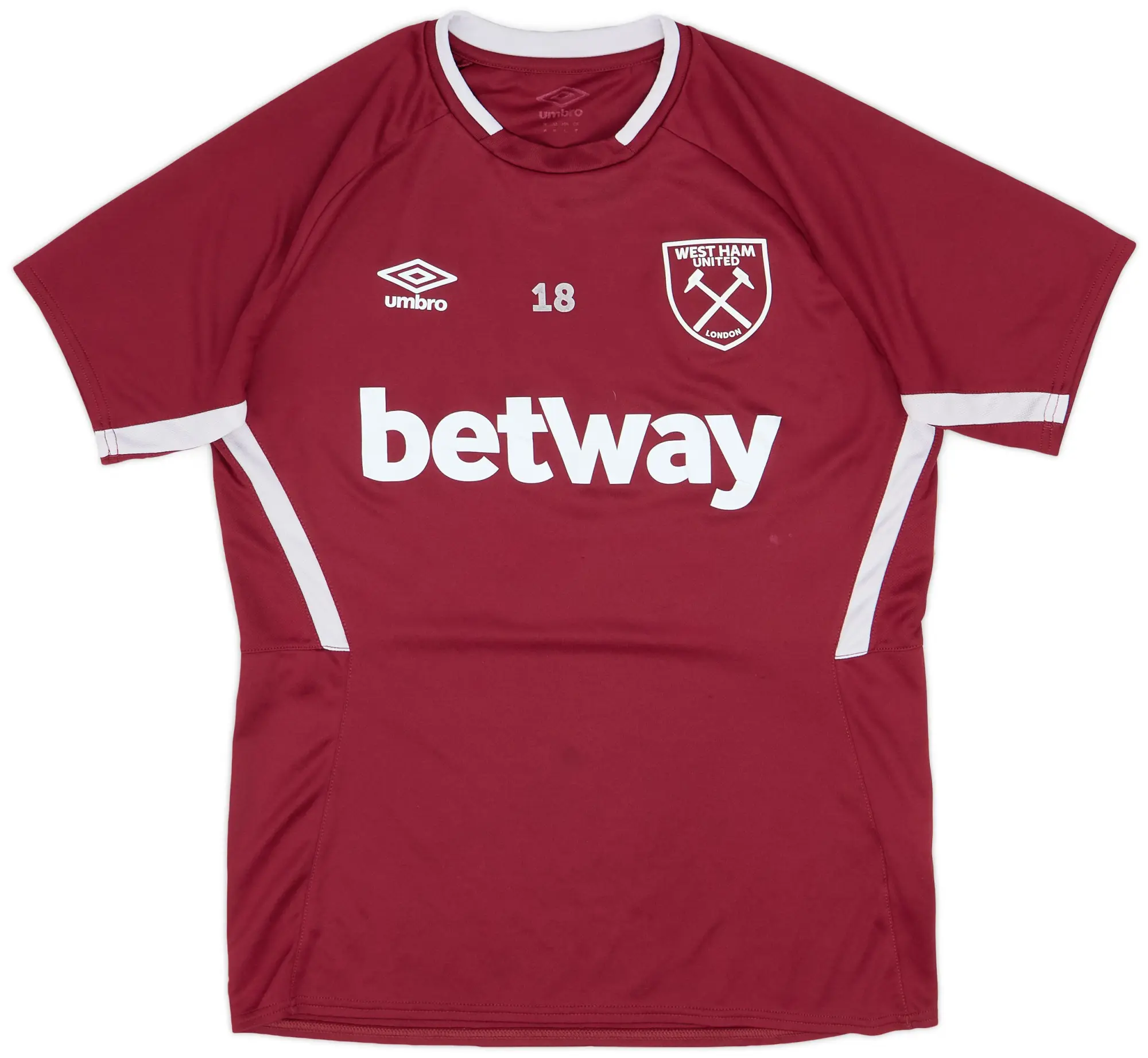 2019-20 West Ham Player Issue Umbro Training Shirt #18 - 8/10 - (M)