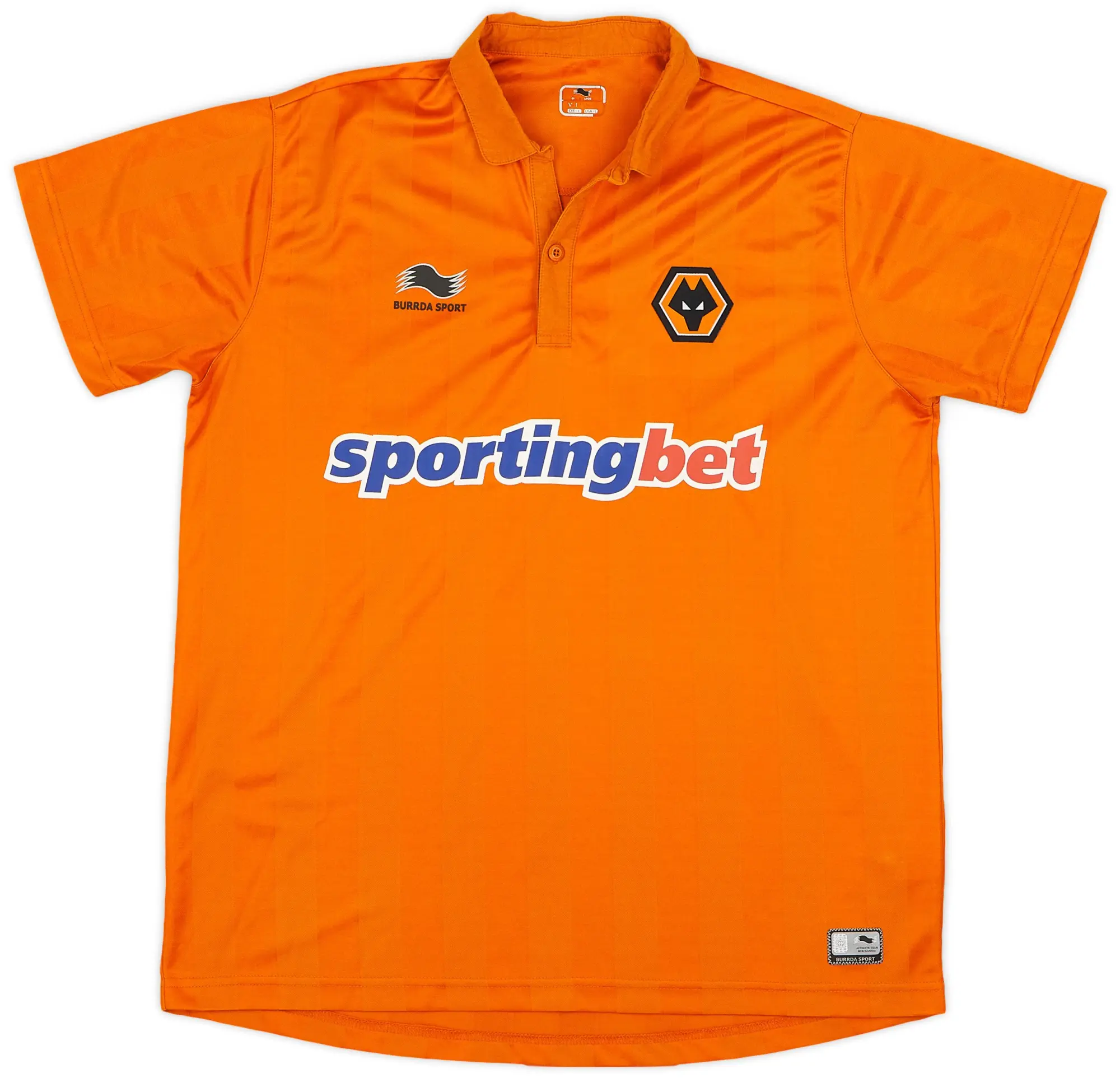 Burrda 2012-13 Wolves Home Shirt - 8/10 - (L)