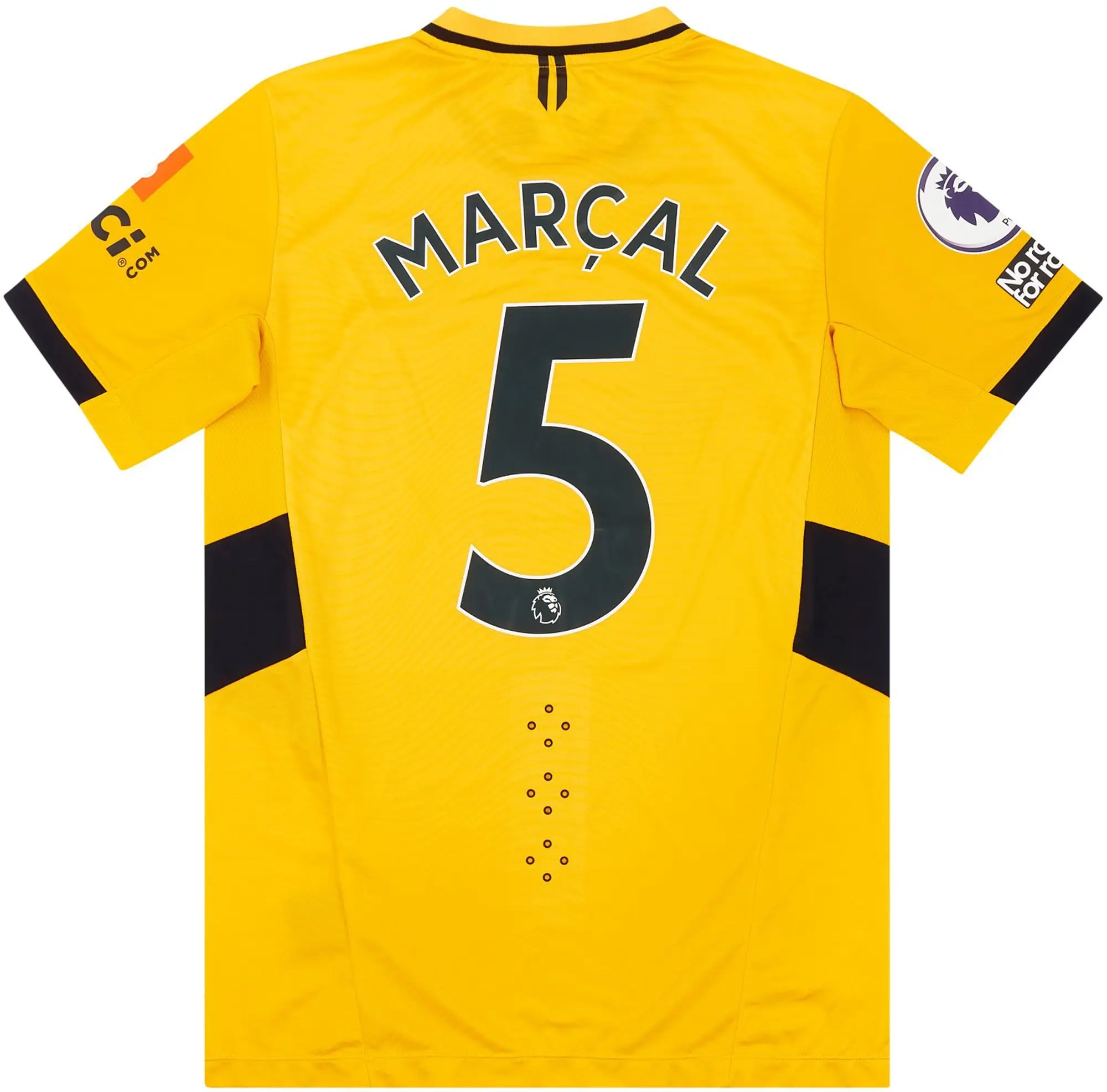Castore 2021-22 Wolves Match Issue Home Shirt Marcal #5