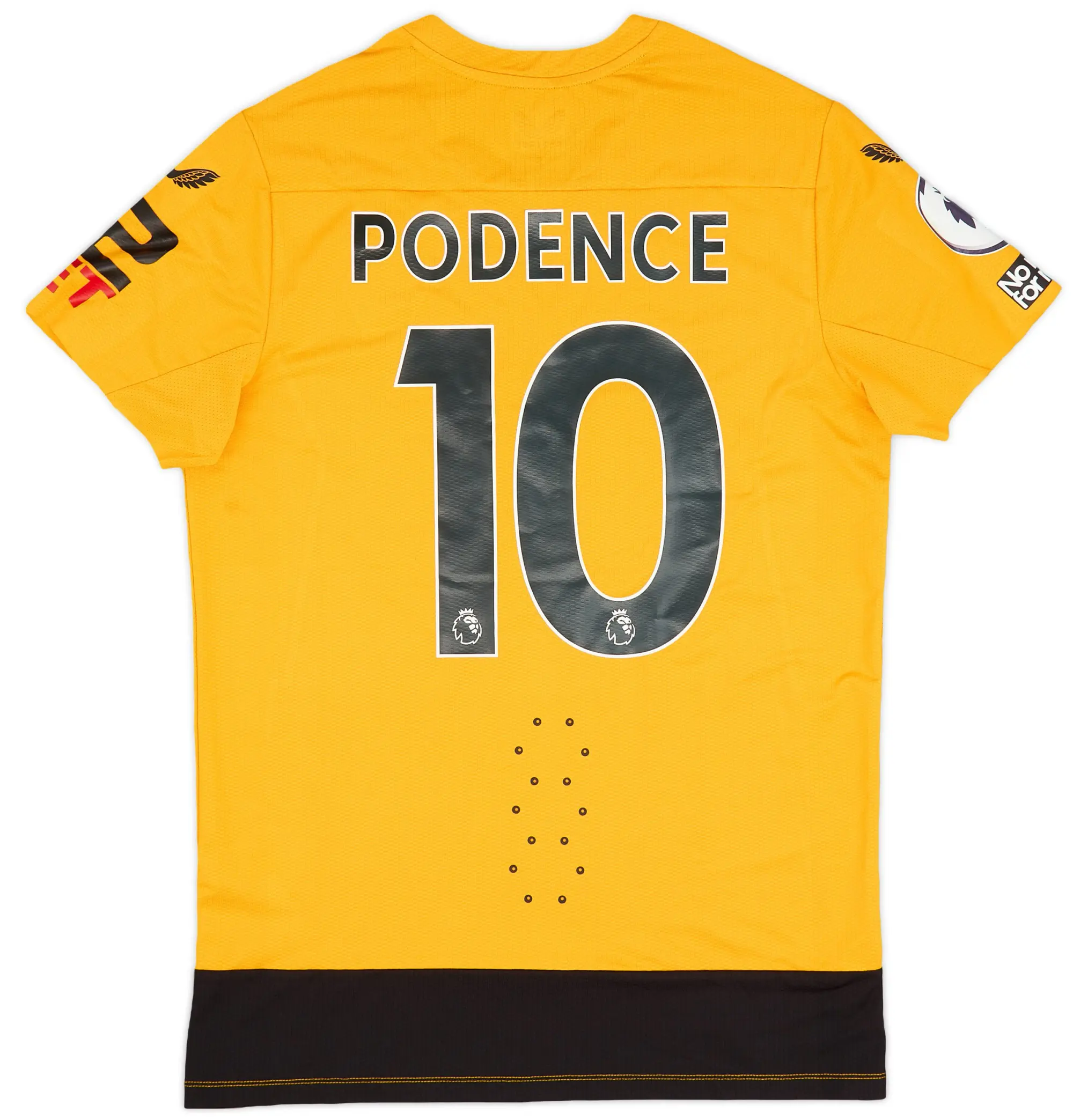 Castore 2022-23 Wolves Match Issue Home Shirt Podence #10