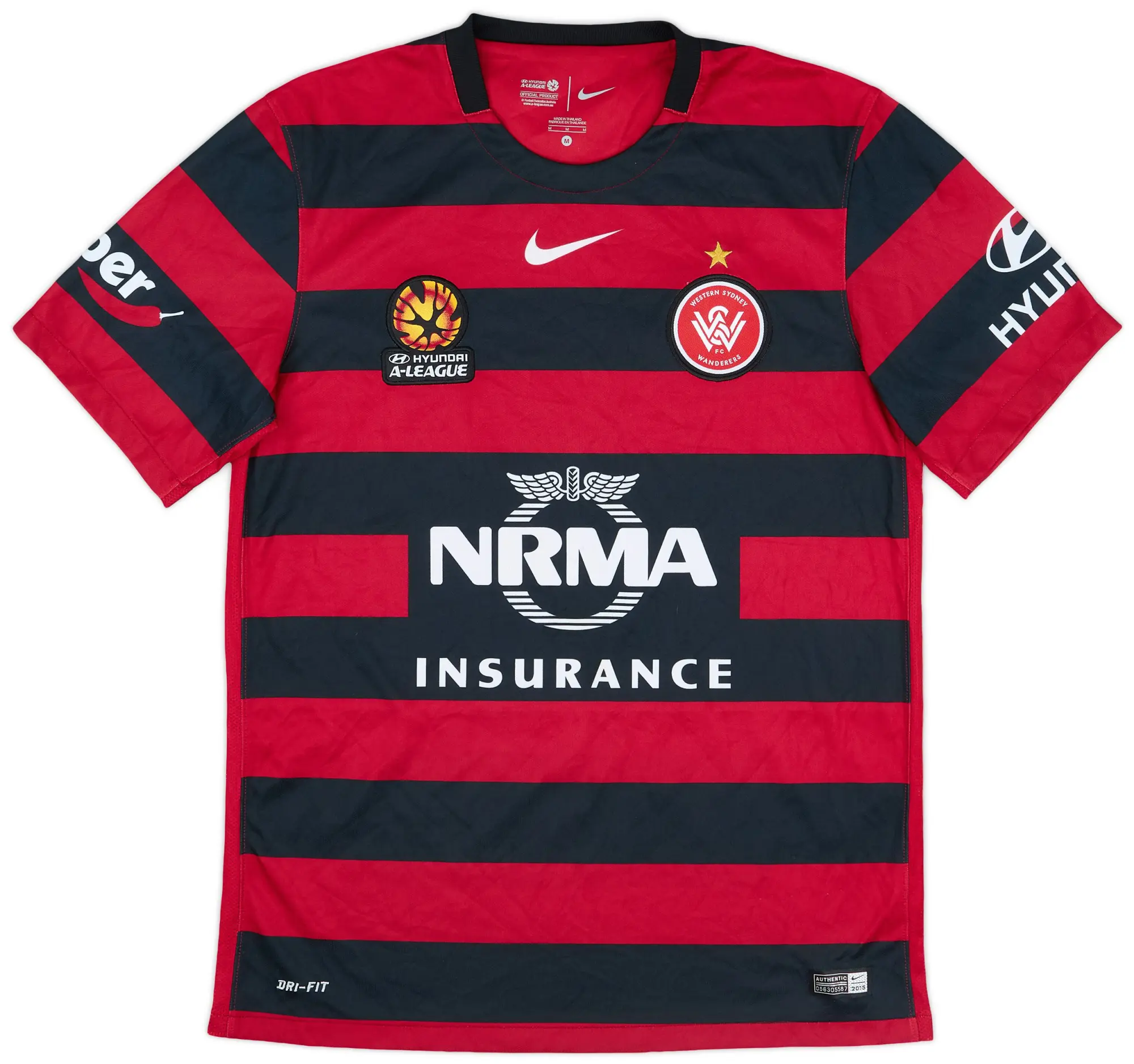 Nike 2015-16 Western Sydney Wanderers Home Shirt - 8/10 - (M)
