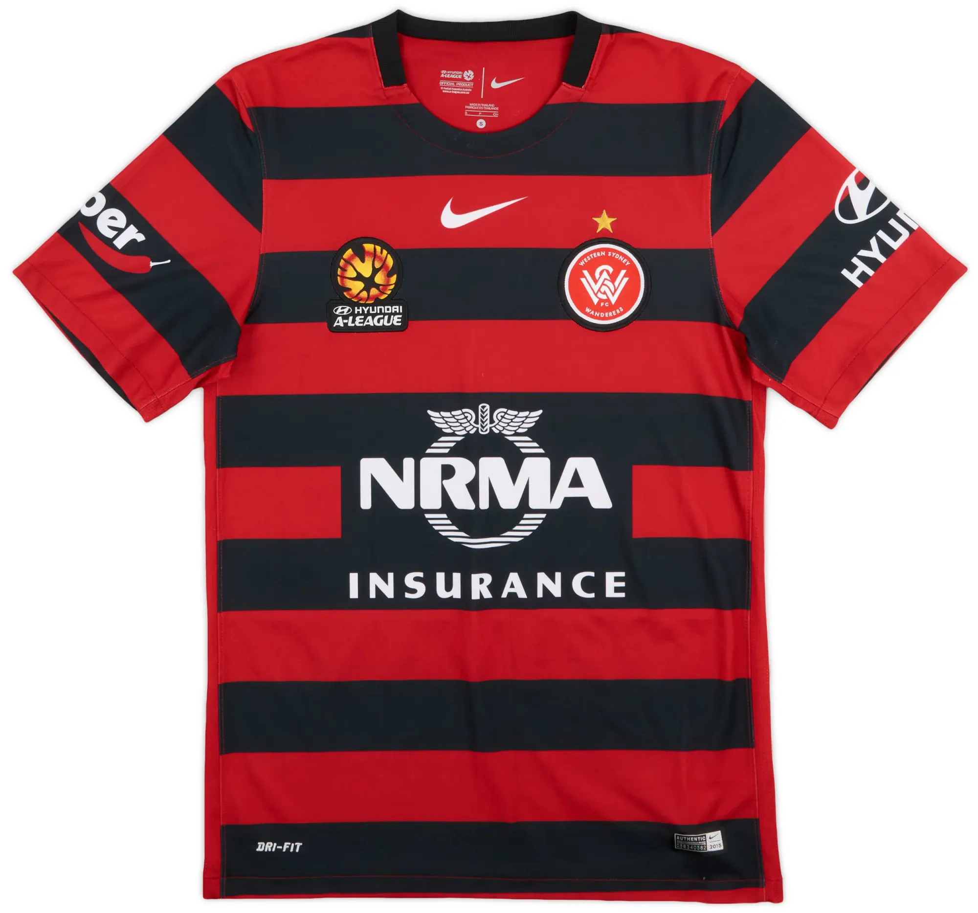 Nike 2015-16 Western Sydney Wanderers Home Shirt - 9/10 - (S)