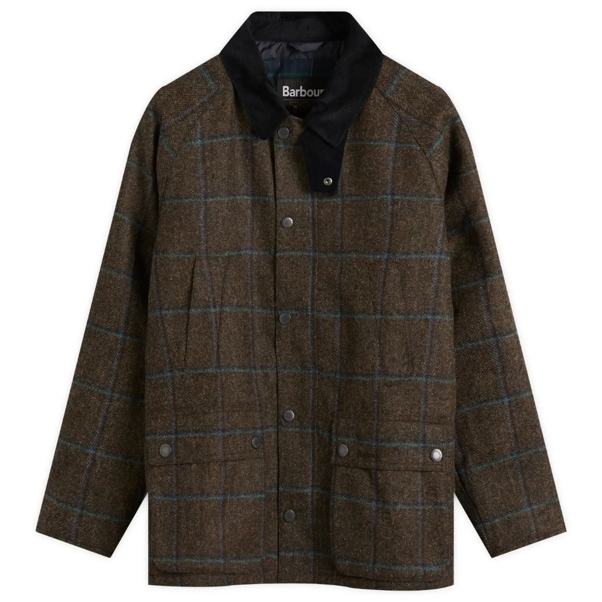 Barbour Men s Bedale Check Wool Jacket Brown MWO0288BR72 FOOTY.COM