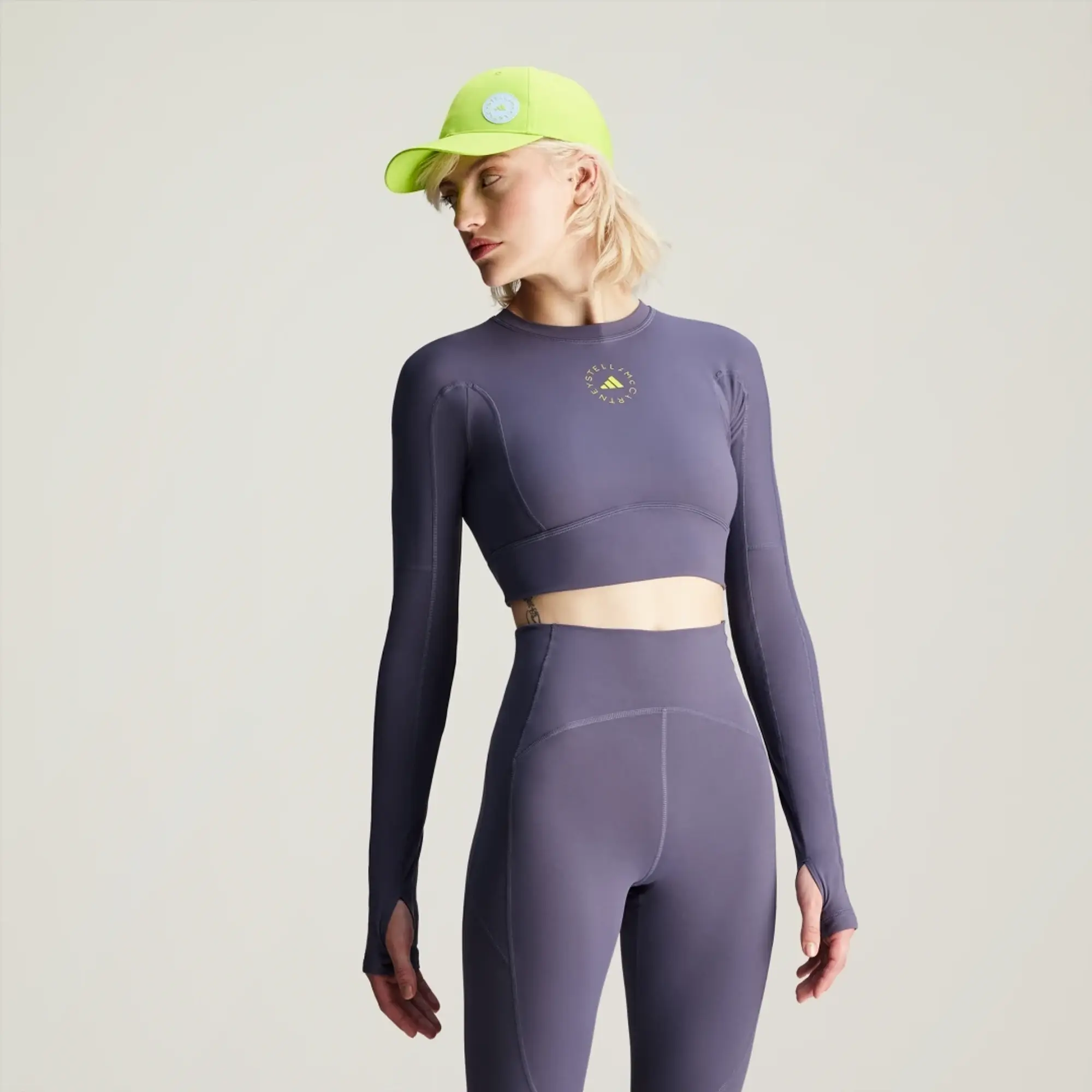 adidas adidas by Stella McCartney TrueStrength Yoga Long Sleeve Crop Top