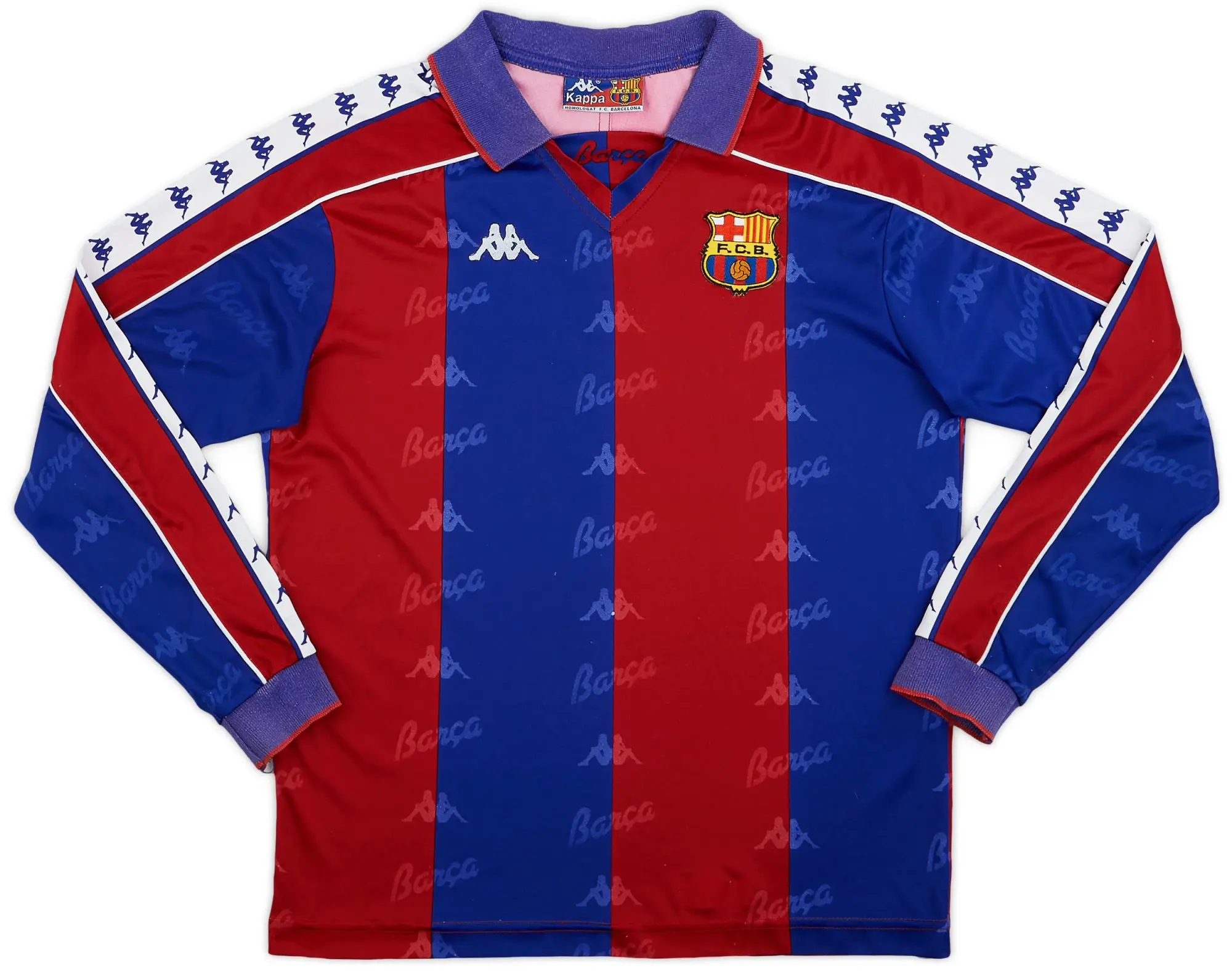 Kappa 1992-95 Barcelona Home L/S Shirt - 6/10 - (M)