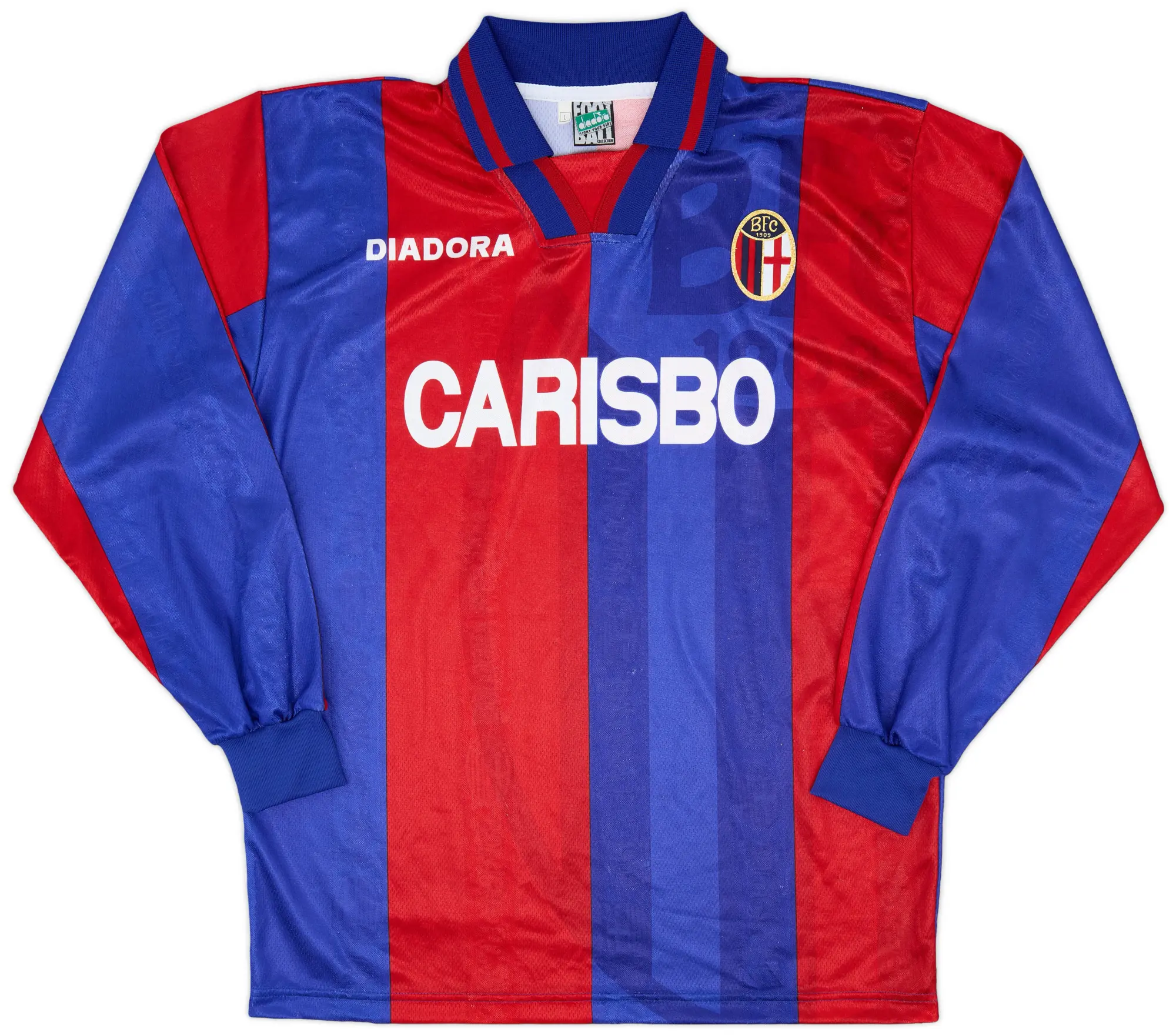 Diadora 1996-97 Bologna Home L/S Shirt - 8/10 - (L)