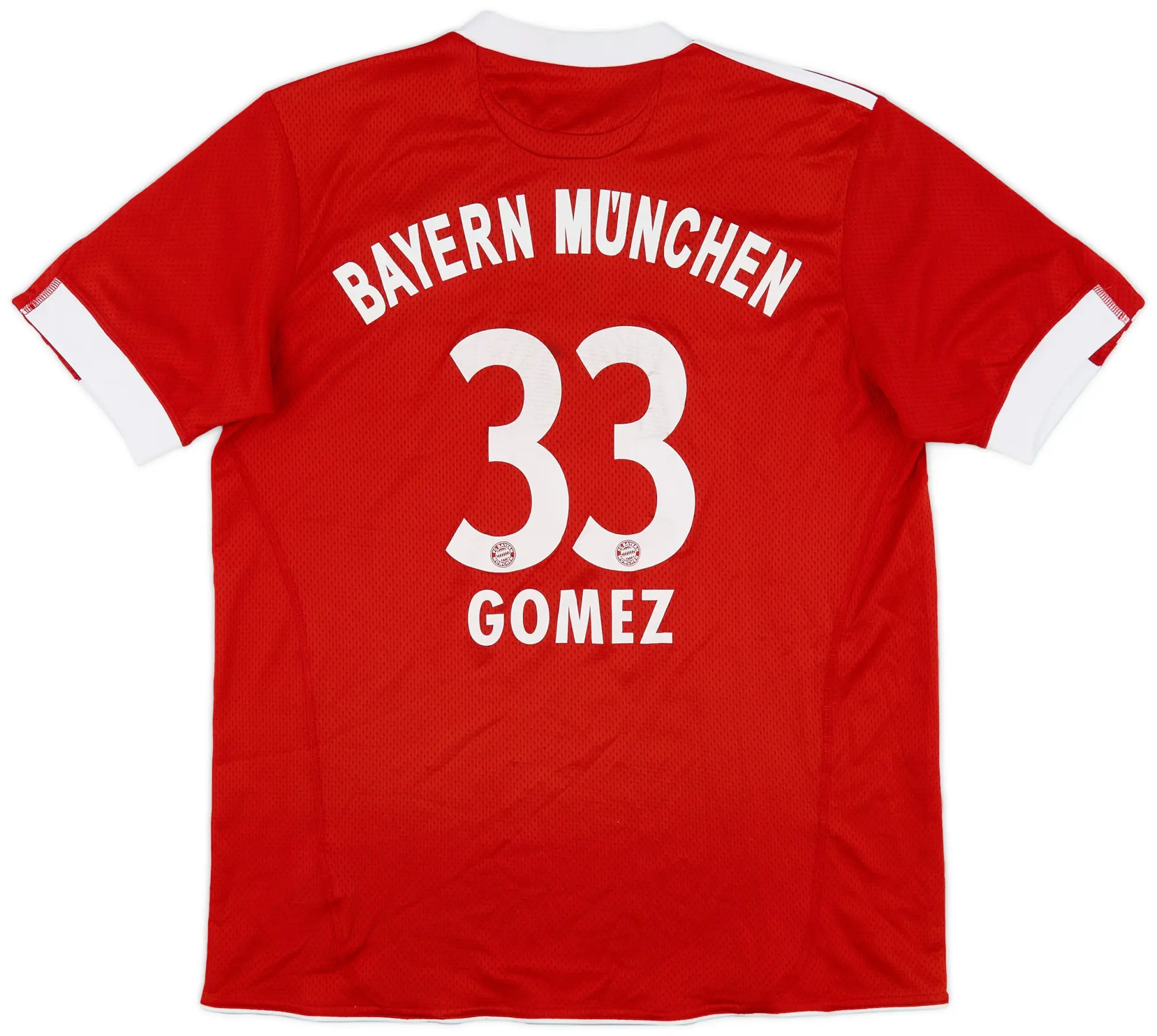 adidas 2009-10 Bayern Munich Home Shirt Gomez #33 - 8/10 - (XL.Boys)