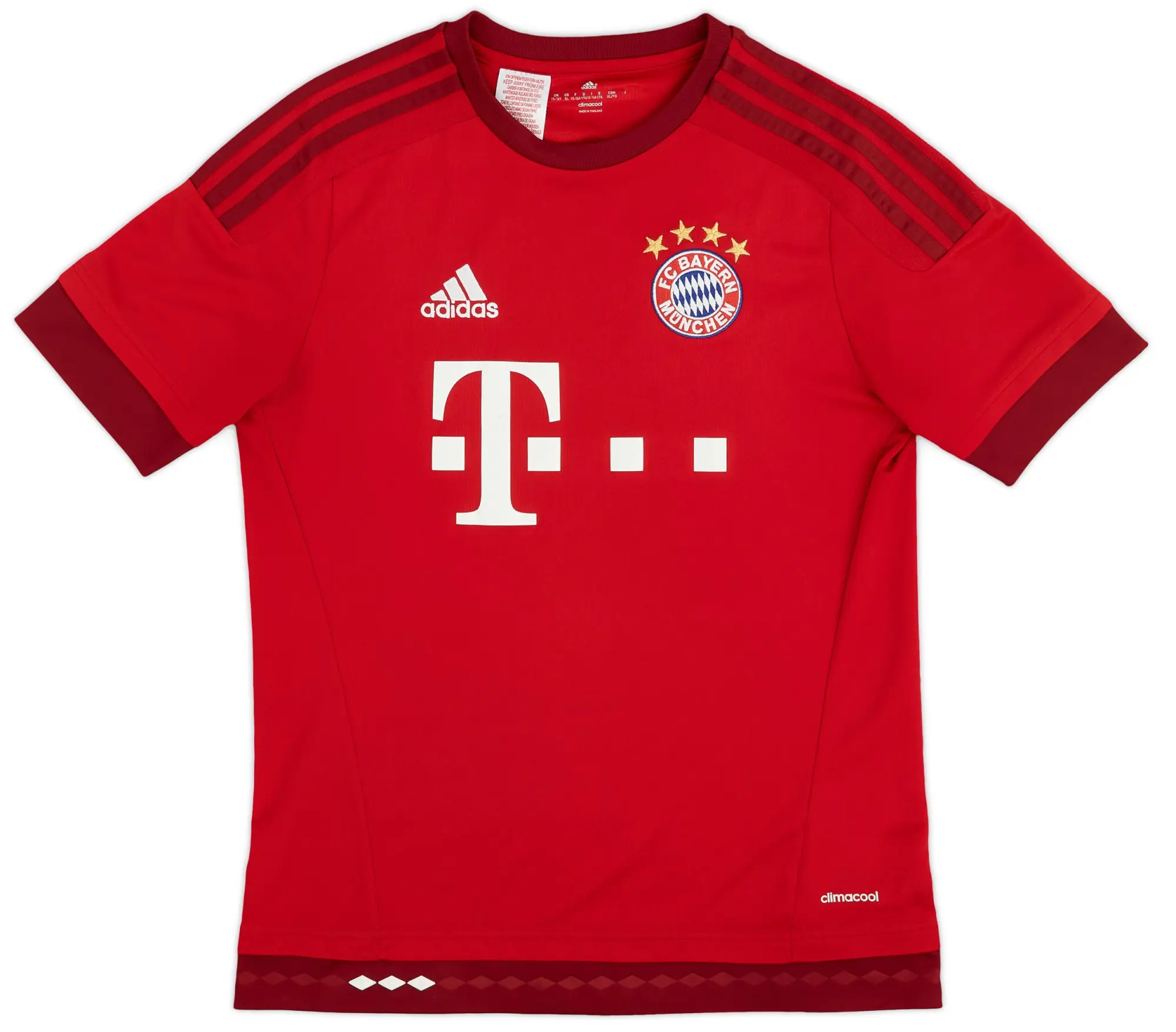 adidas 2015-16 Bayern Munich Home Shirt - 8/10 - (XL.Boys)