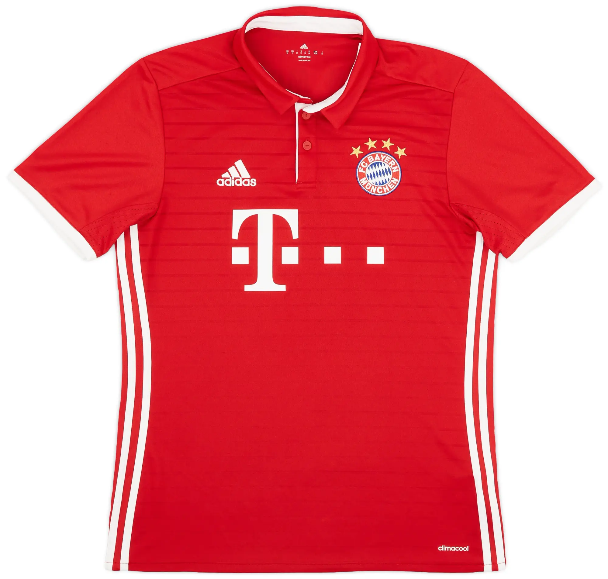 adidas 2016-17 Bayern Munich Home Shirt - 9/10 - (M)