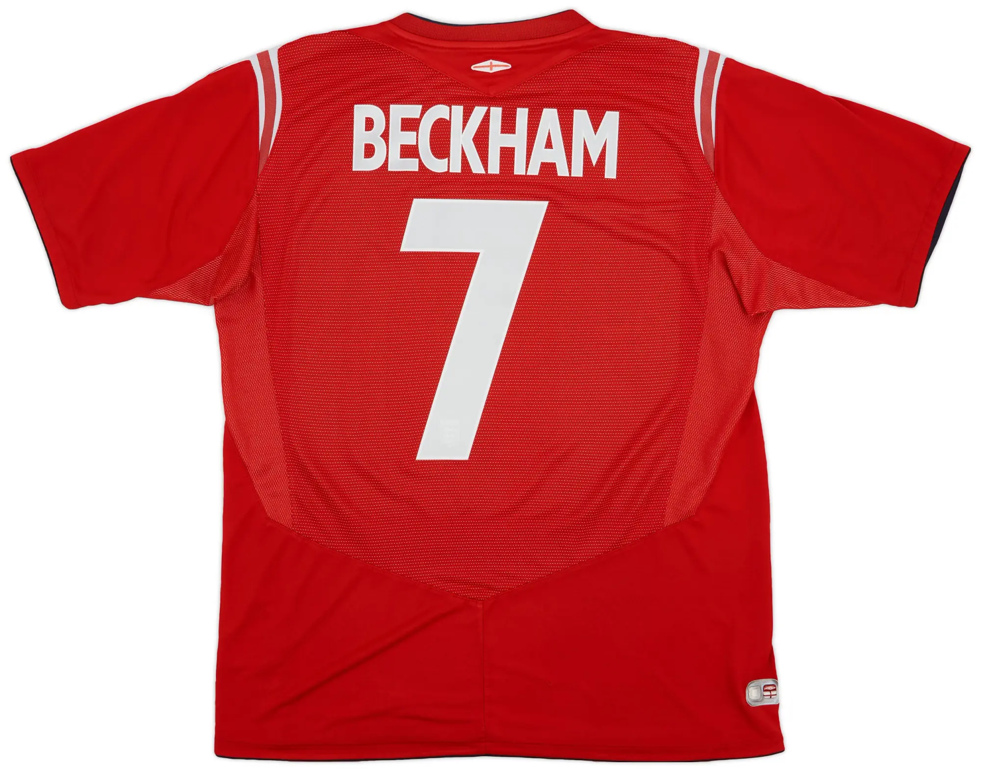 Umbro 2004-06 England Away Shirt Beckham #7 - 6/10 - (L)