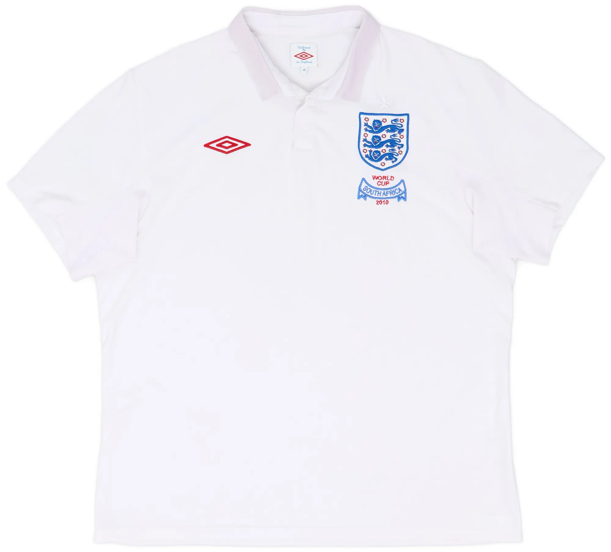Umbro 2009-10 England 'World Cup South Africa 2010' Home Shirt - 7/10 - (XL)