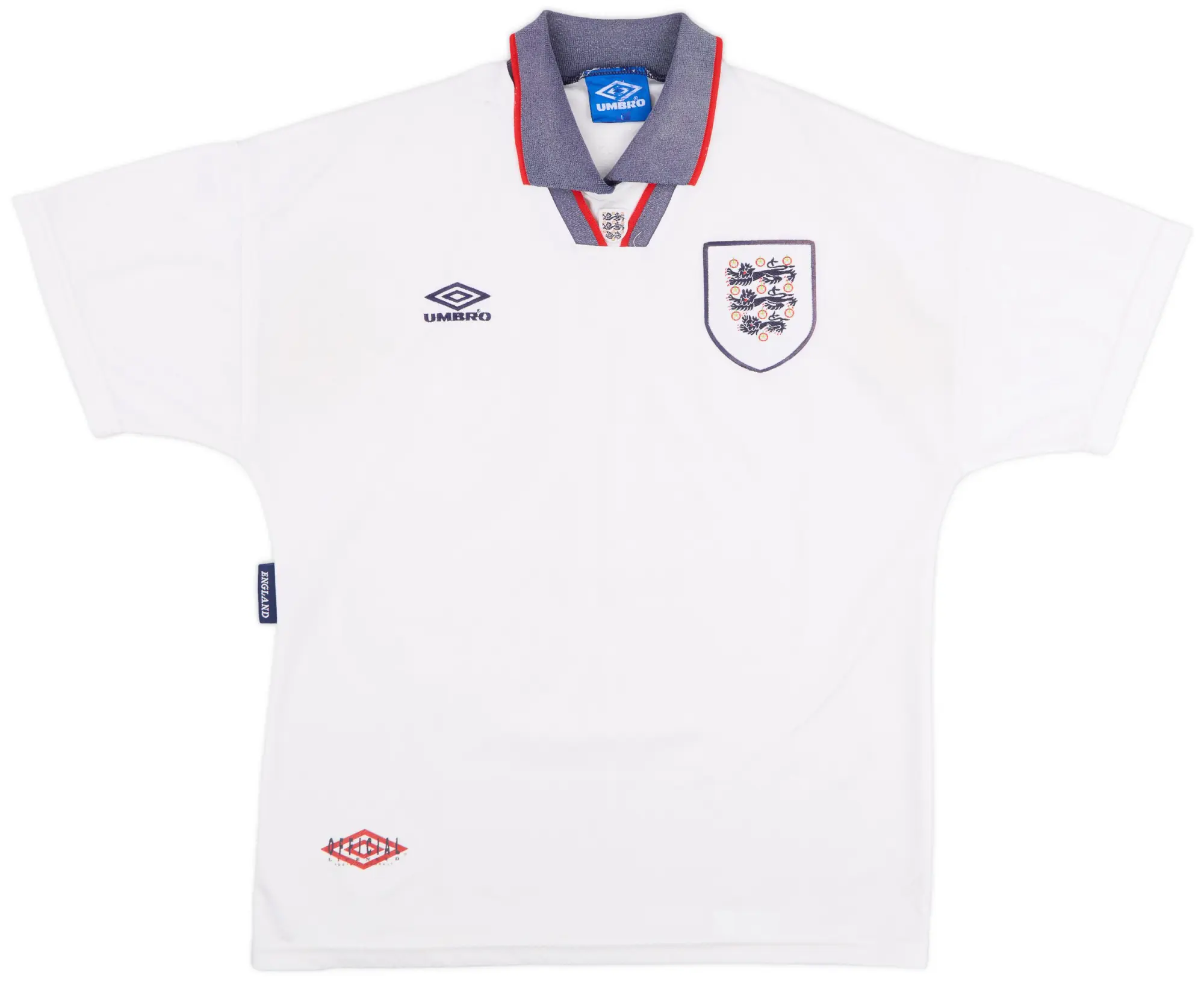 Umbro 1993-95 England Home Shirt - 6/10 - (L)