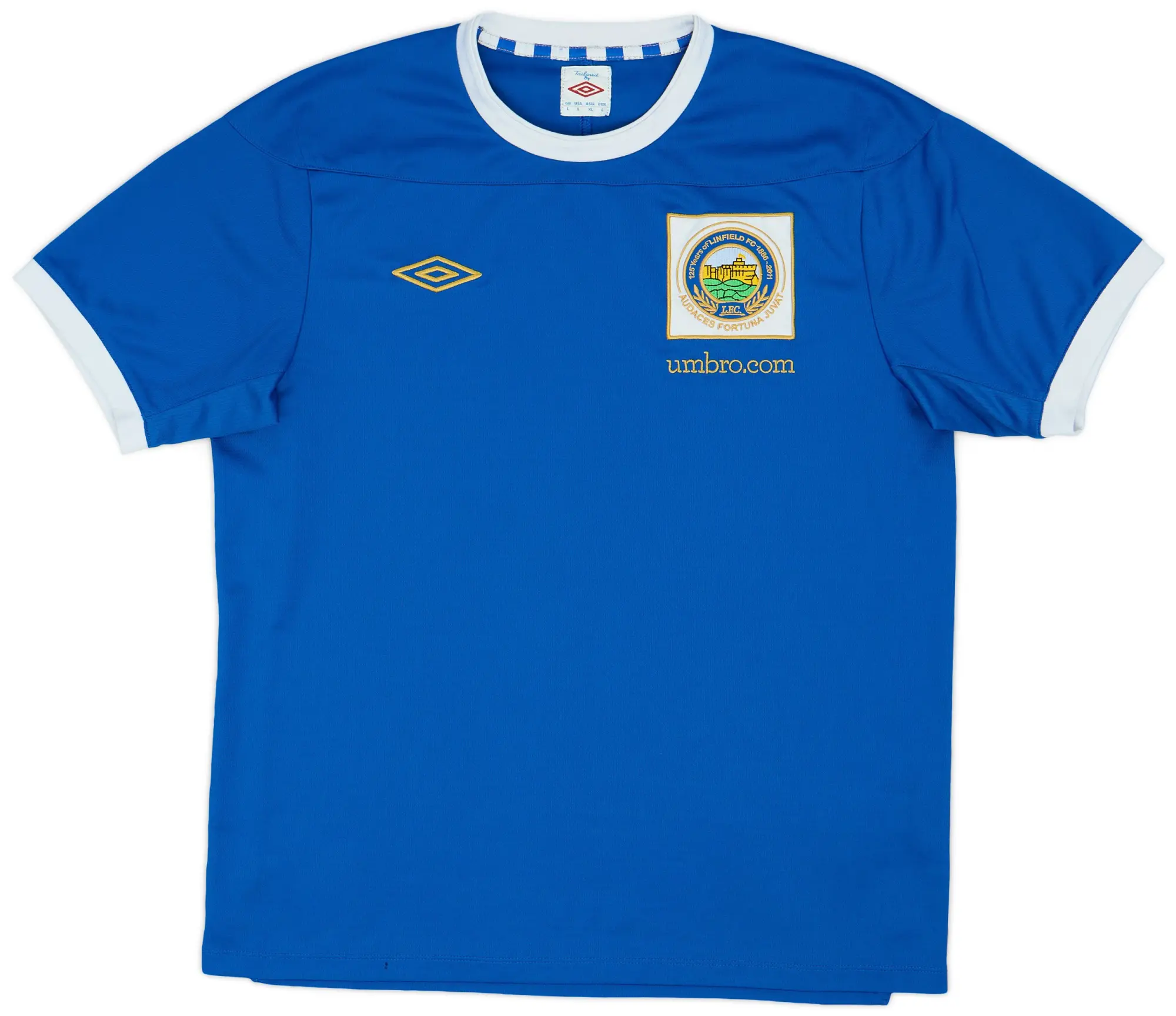 Umbro 2011-12 Linfield Home Shirt - 8/10 - (L)