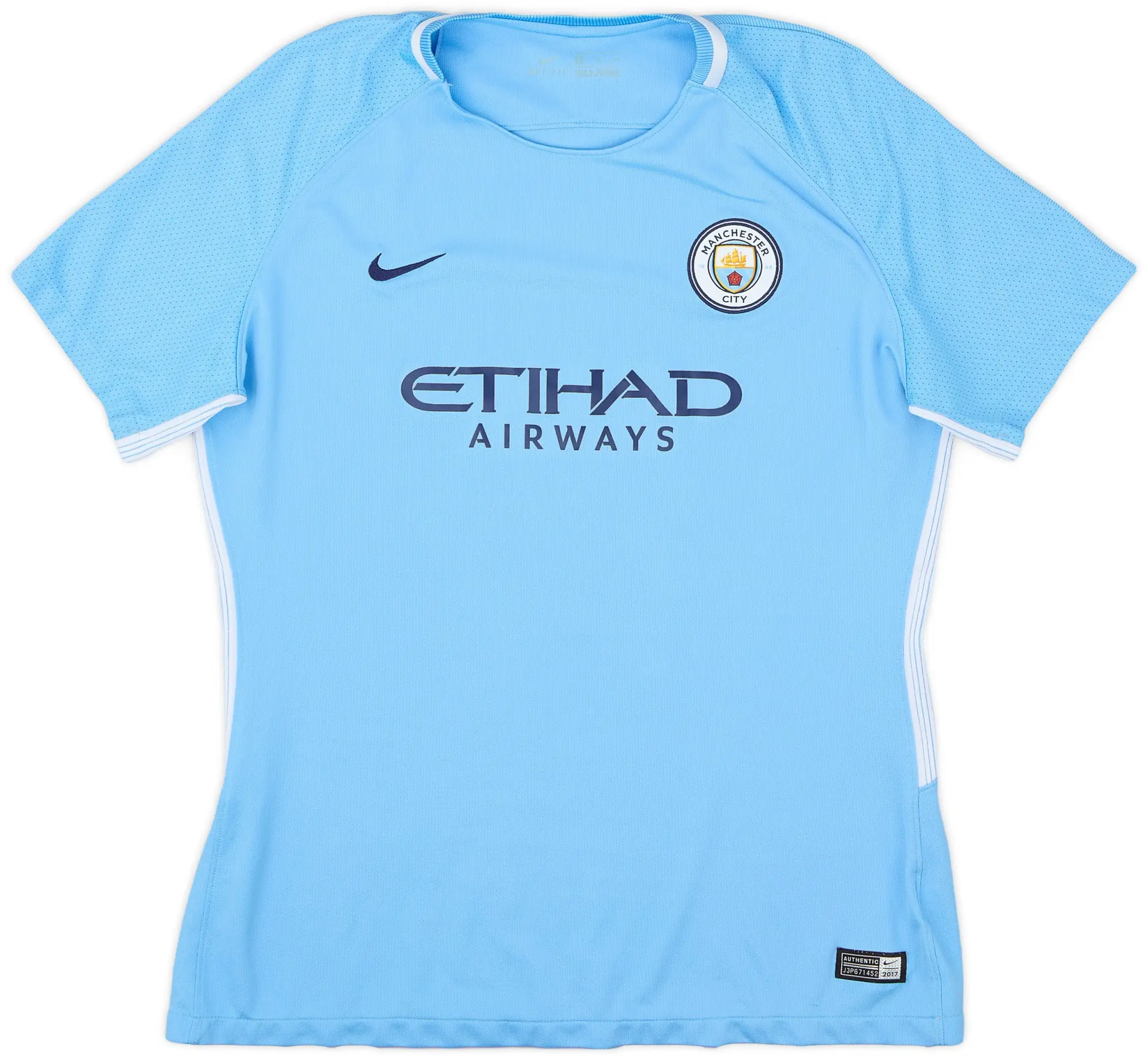 Nike 2017-18 Manchester City Home Shirt - 8/10 - (Women's XL)