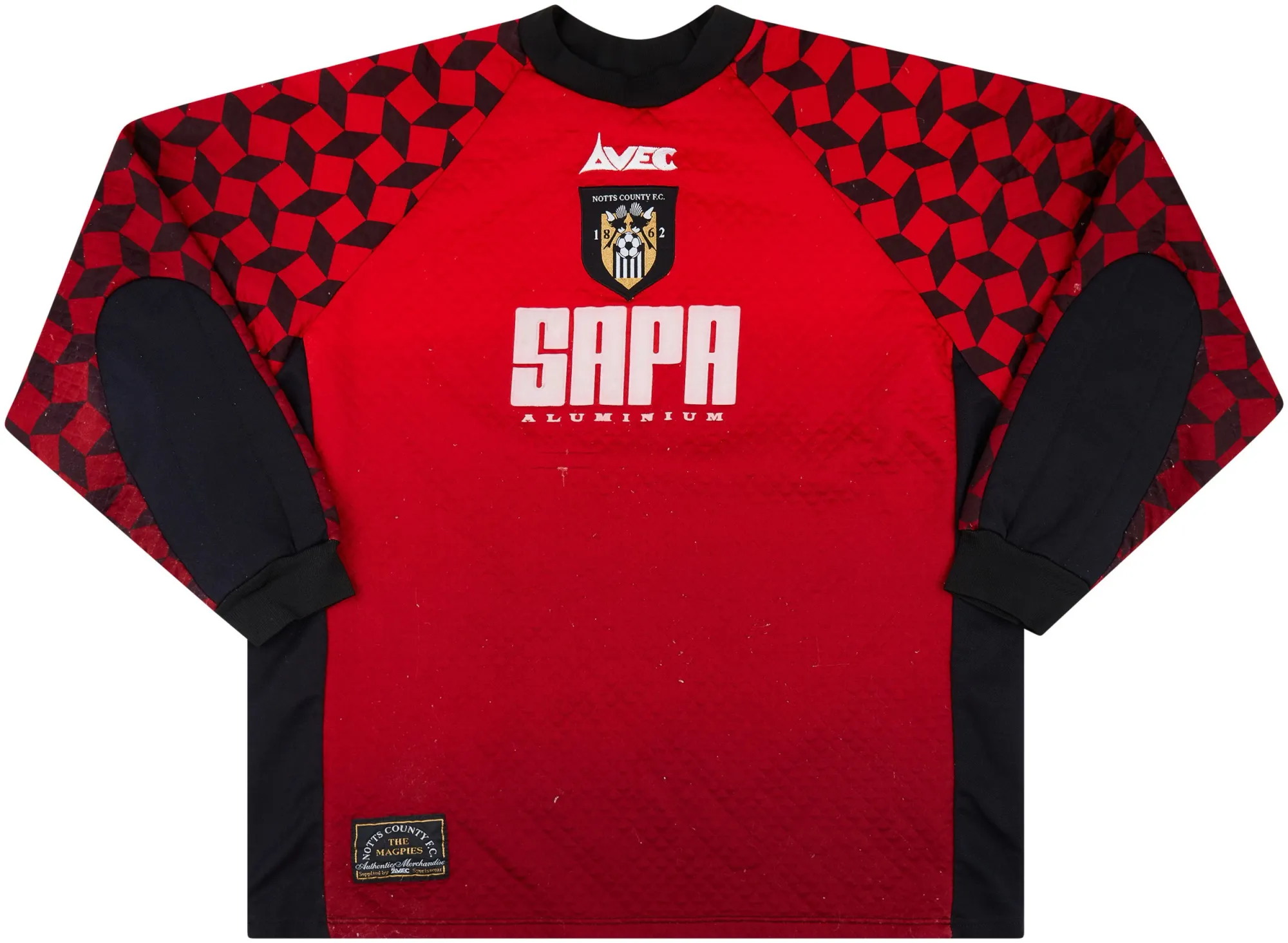 GK Notts County Mens LS Goalkeeper Home Shirt 1998/99