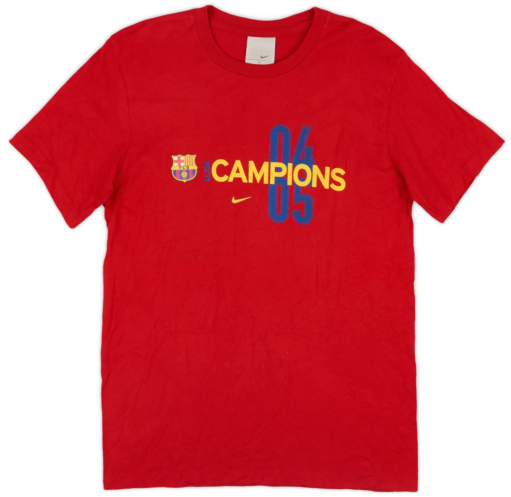 2004-05 Barcelona Nike 'Champions' Cotton Tee - 8/10 - (M)