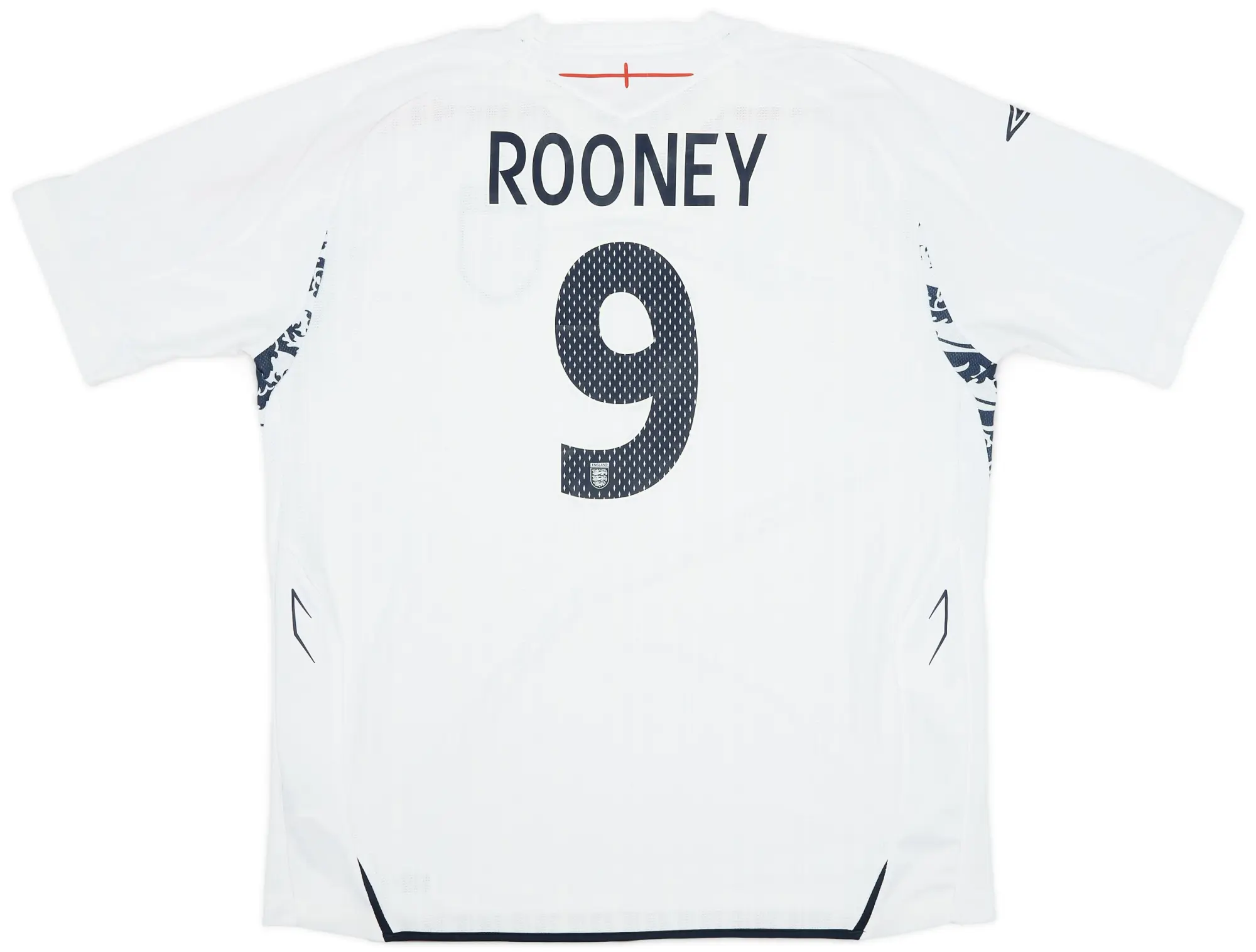 Umbro 2007-09 England Home Shirt Rooney #9 - 7/10 - (XXL)