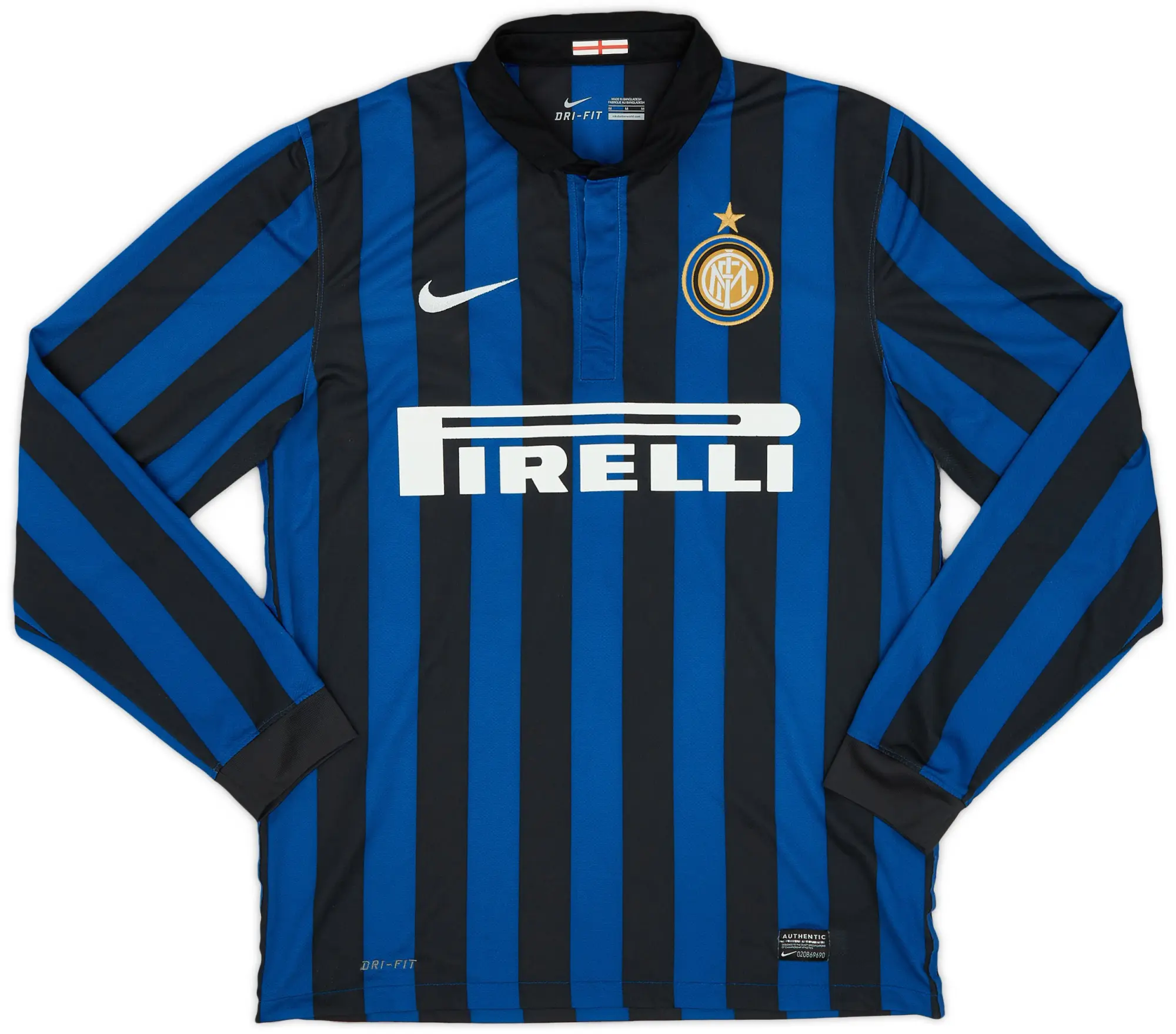 Nike 2011-12 Inter Milan Home Shirt - 8/10 - (M)