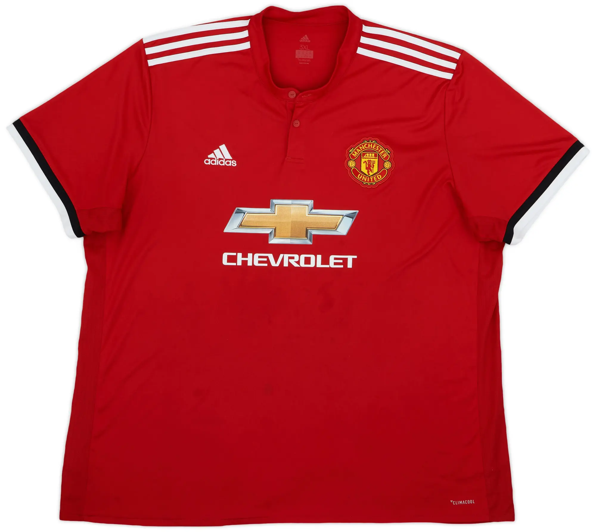 adidas 2017-18 Manchester United Home Shirt - 8/10 - (3XL)