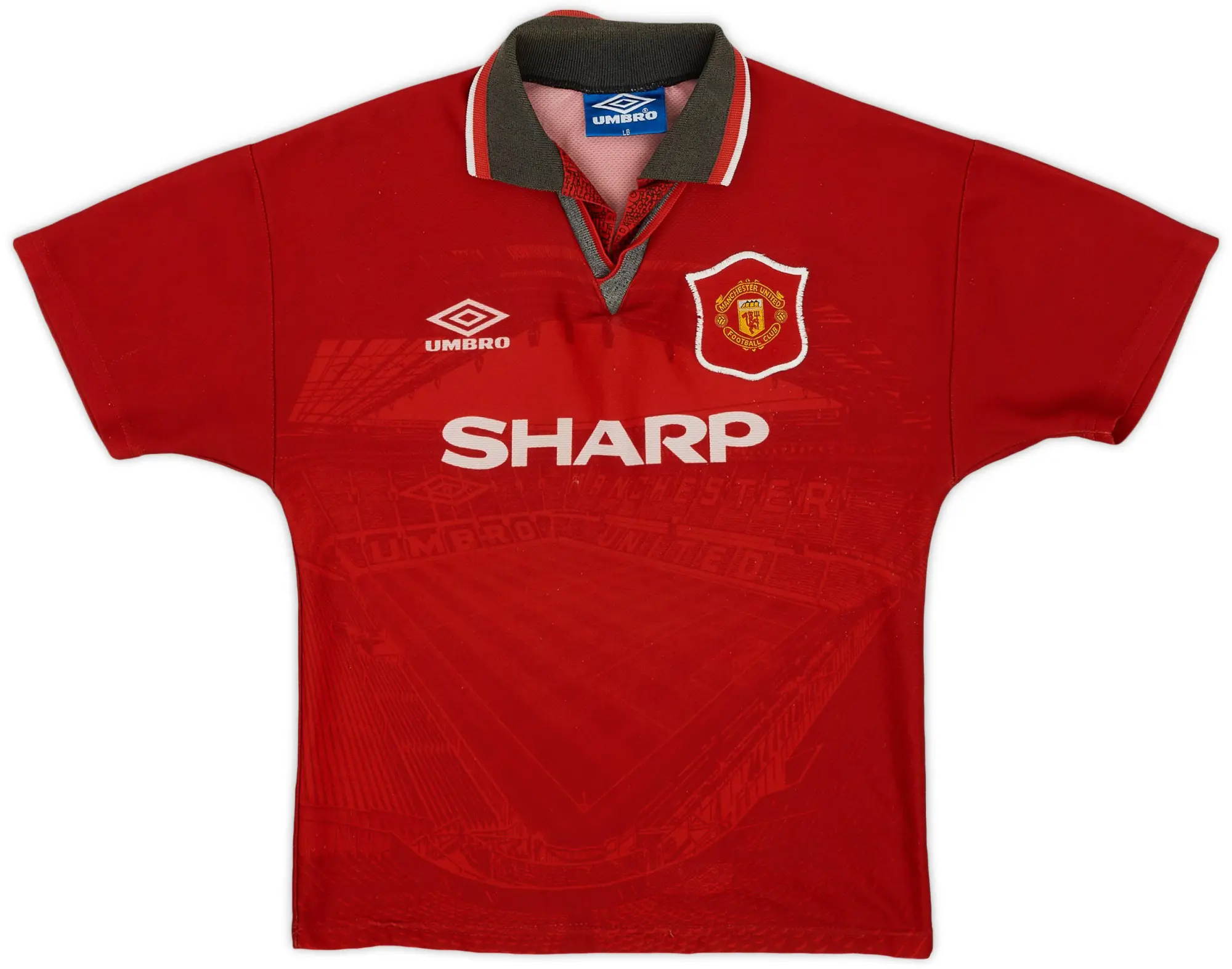 Umbro 1994-96 Manchester United Home Shirt - 5/10 - (L.Boys)