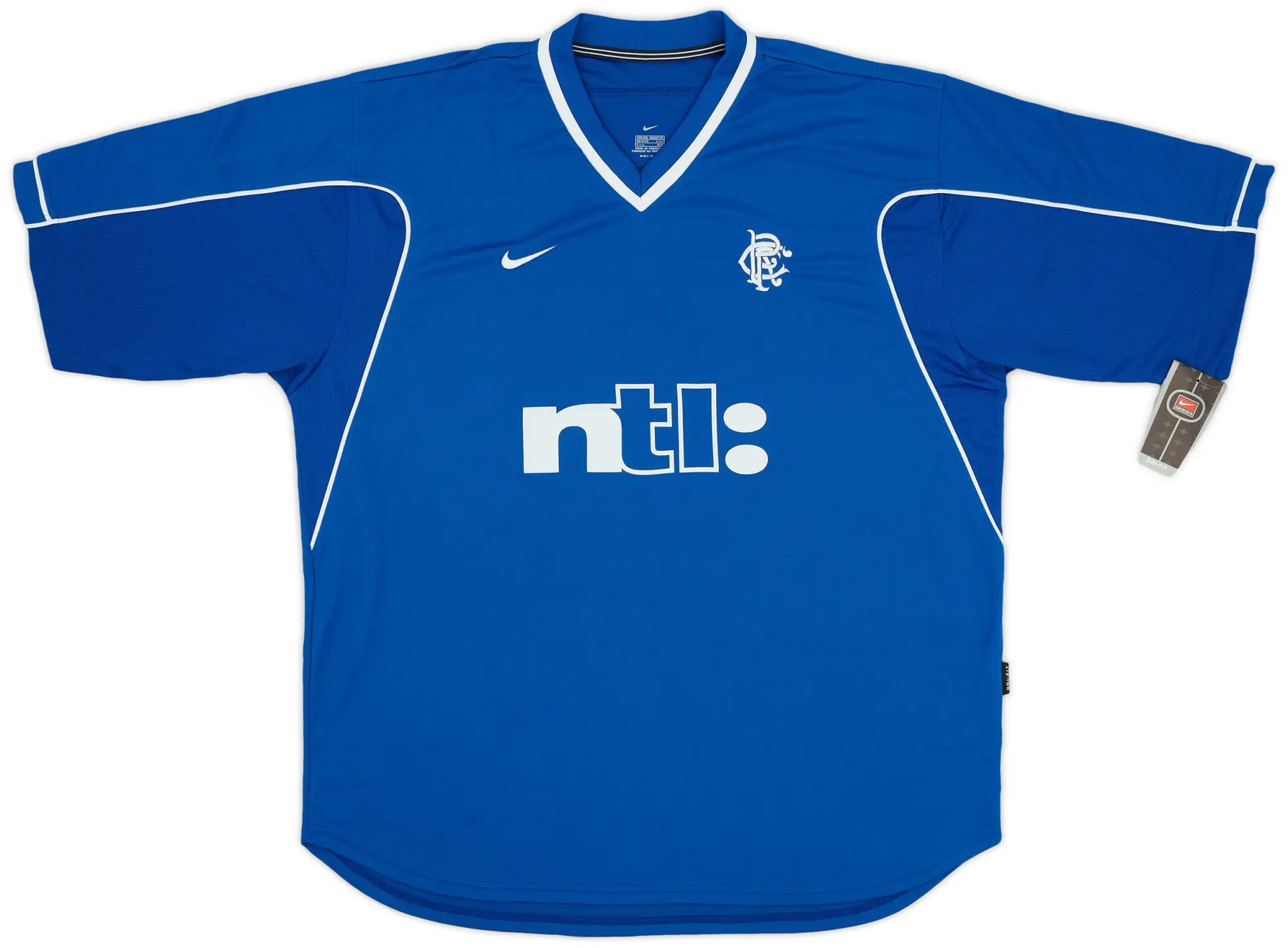Nike Rangers Mens SS Player Issue Home Shirt 1999/01