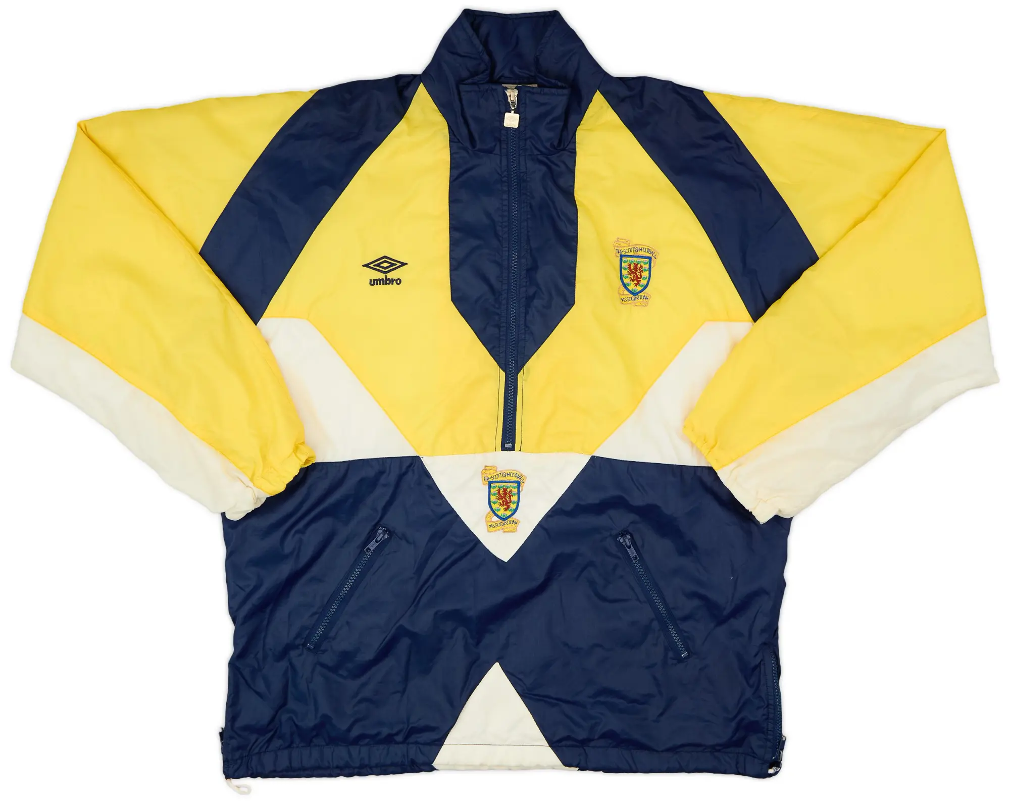 1990-92 Scotland Umbro 1/2 Zip Track Jacket - 9/10 - (XL)